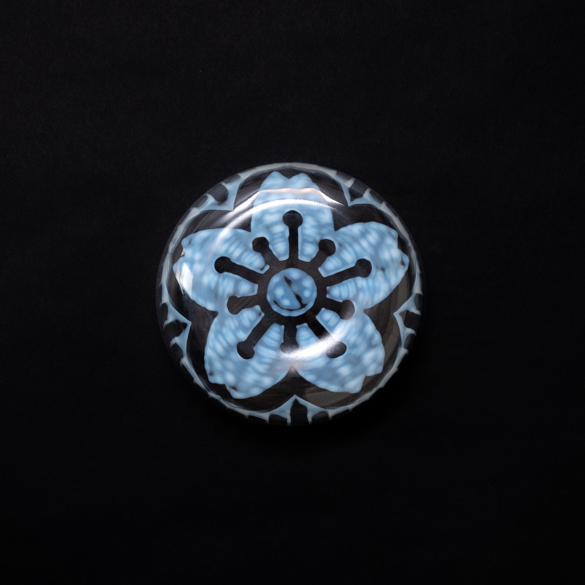 Hirota Taisho Roman Sakura Edo Glass Bowl - MUSUBI KILN - Quality Japanese Tableware and Gift