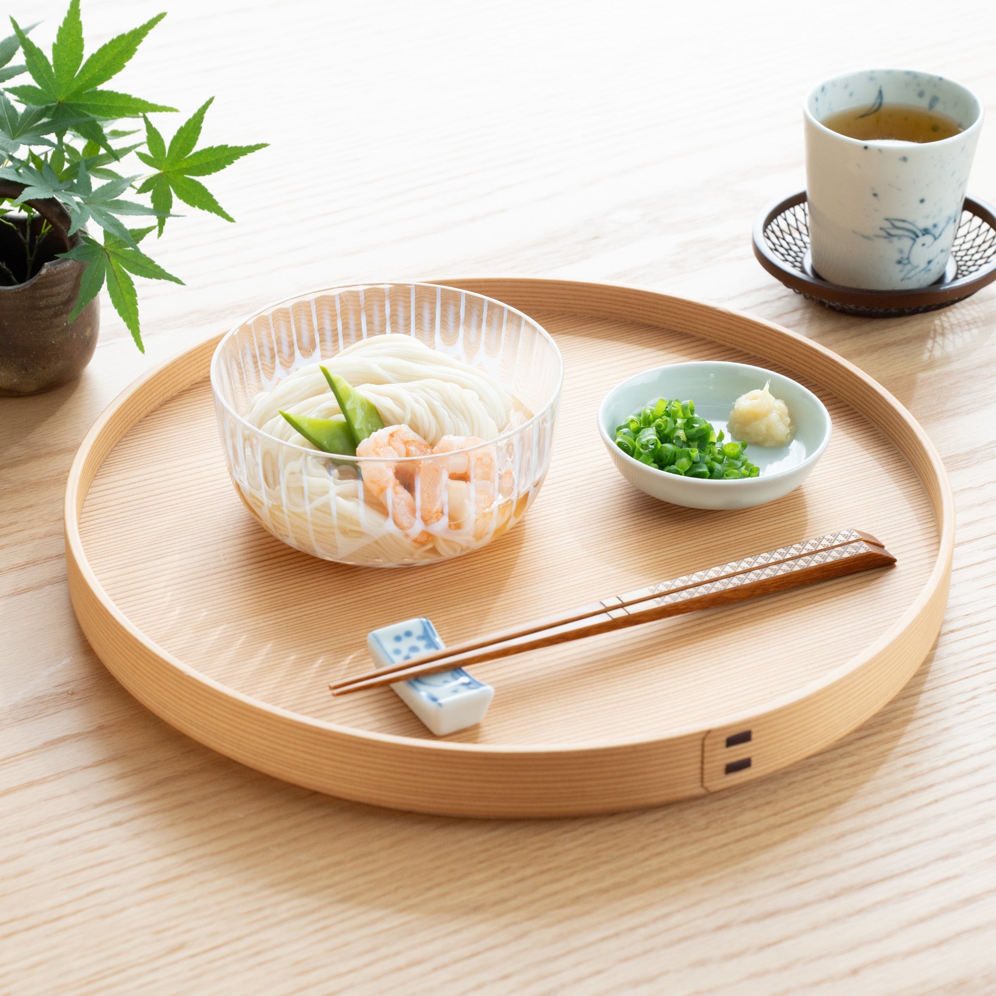 Hirota Taisho Roman Sakura Edo Glass Bowl - MUSUBI KILN - Quality Japanese Tableware and Gift