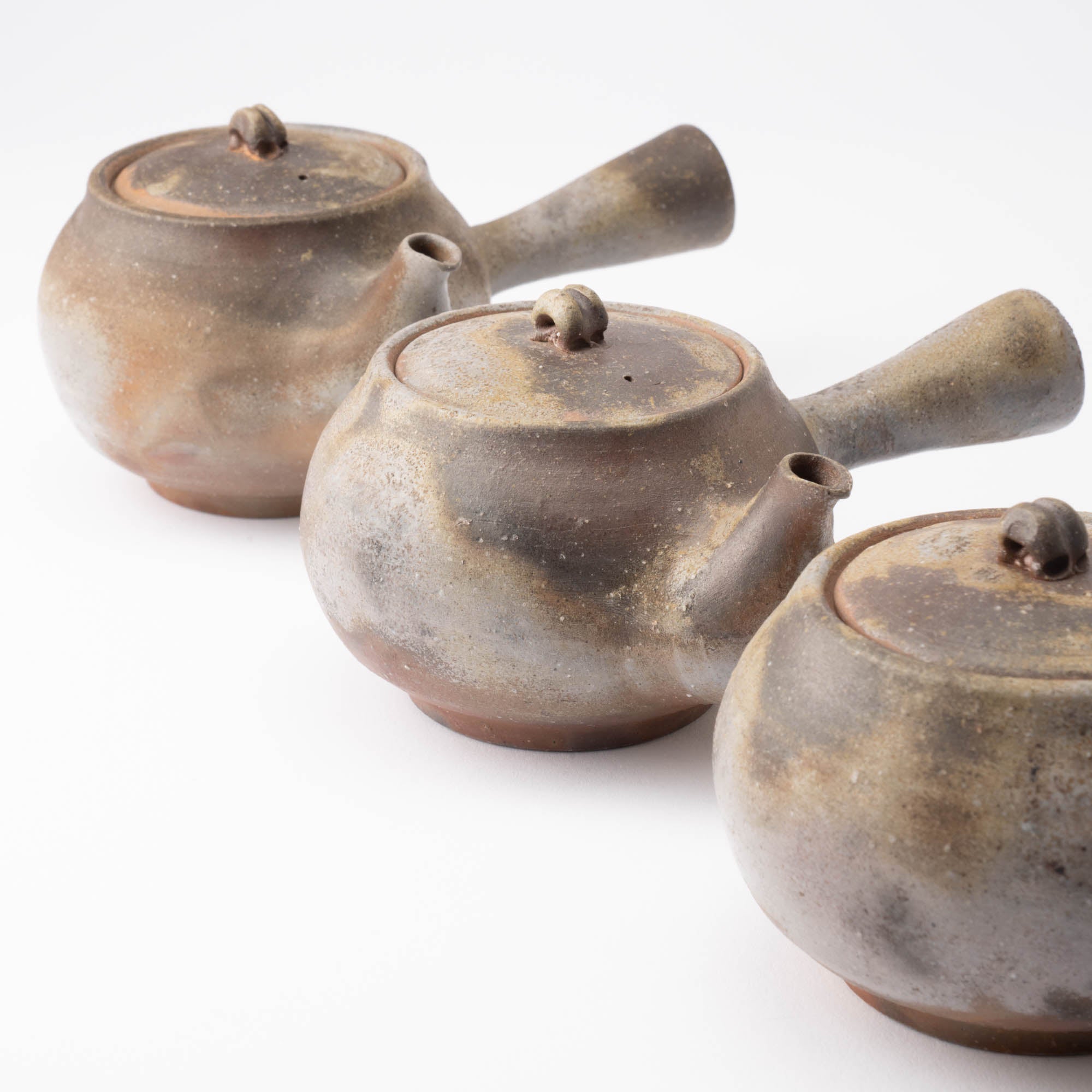 Hozan Kiln Sangiri Bizen Ware Japanese Teapot - MUSUBI KILN - Quality Japanese Tableware and Gift