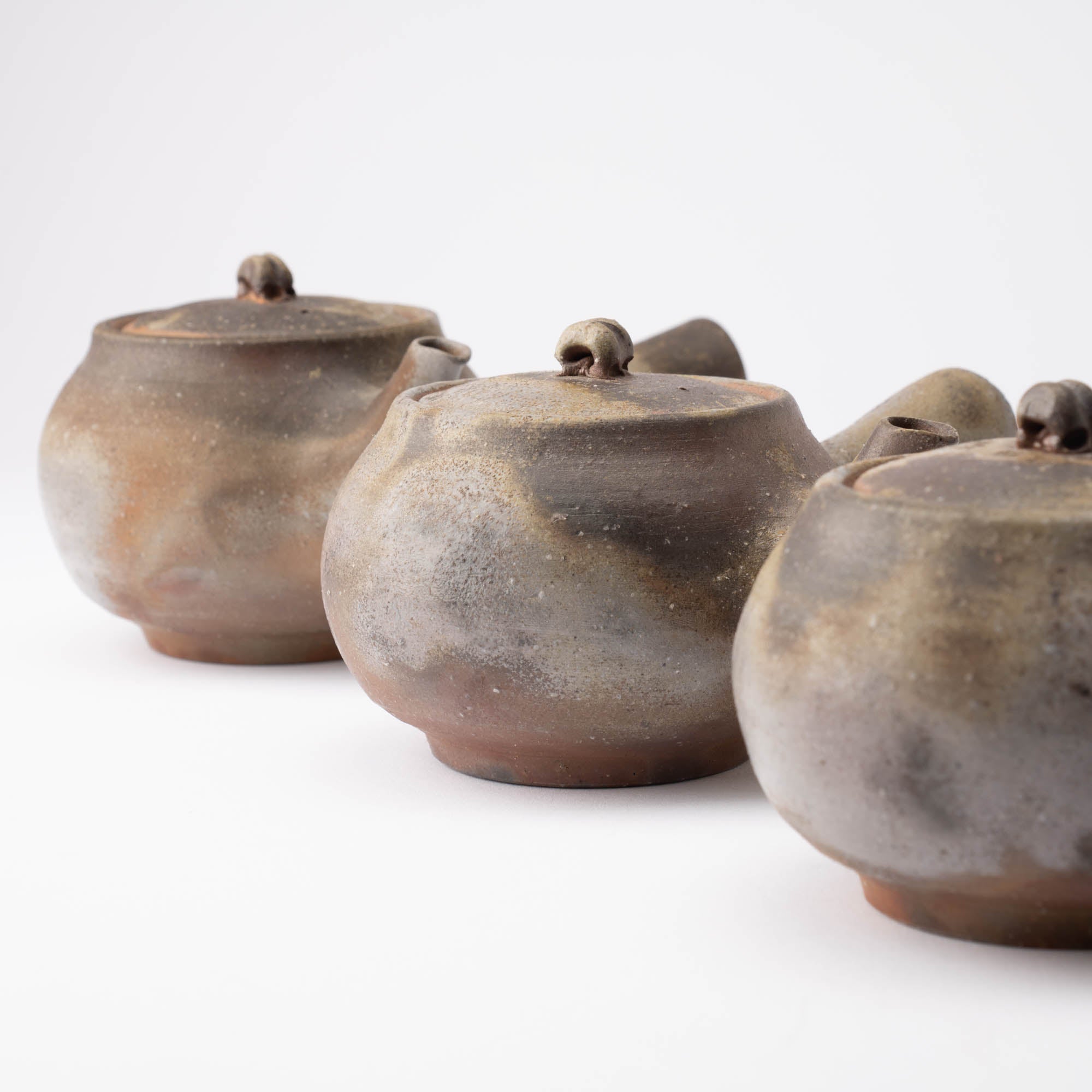 Hozan Kiln Sangiri Bizen Ware Japanese Teapot - MUSUBI KILN - Quality Japanese Tableware and Gift