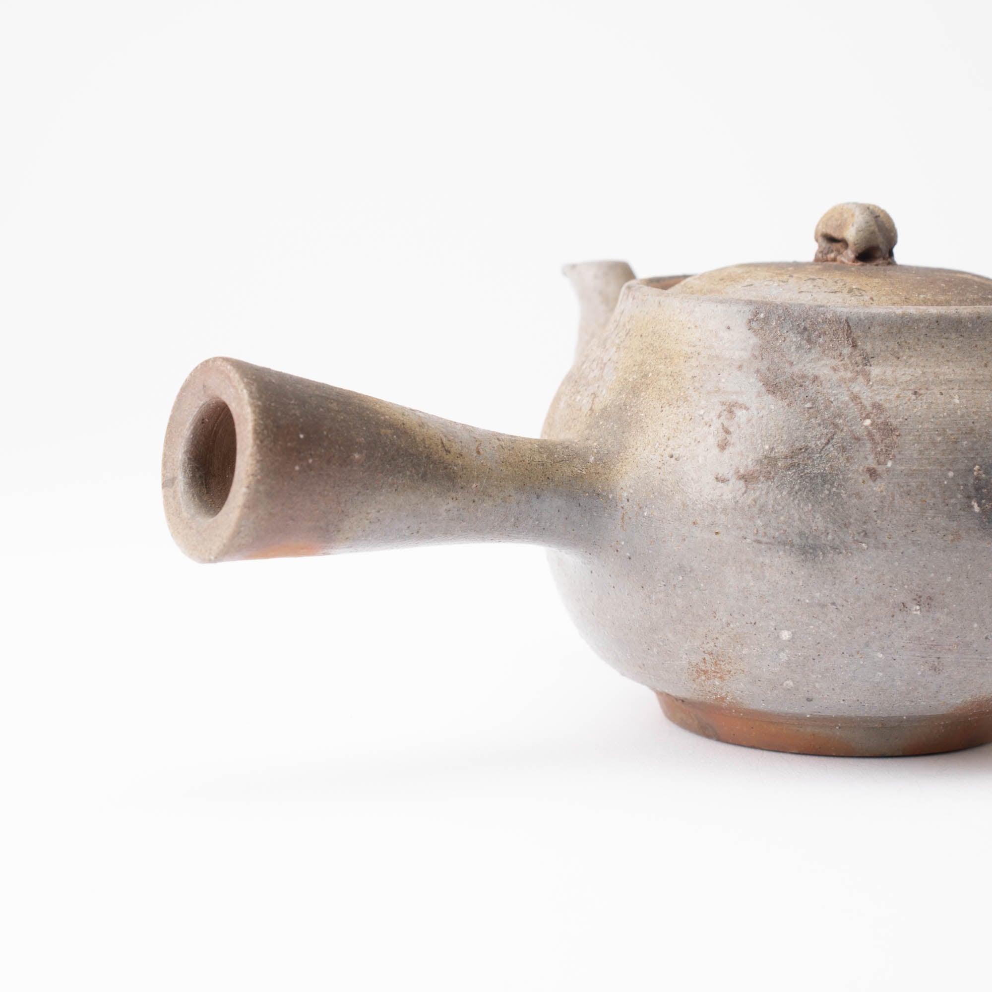 Hozan Kiln Sangiri Bizen Ware Japanese Teapot - MUSUBI KILN - Quality Japanese Tableware and Gift