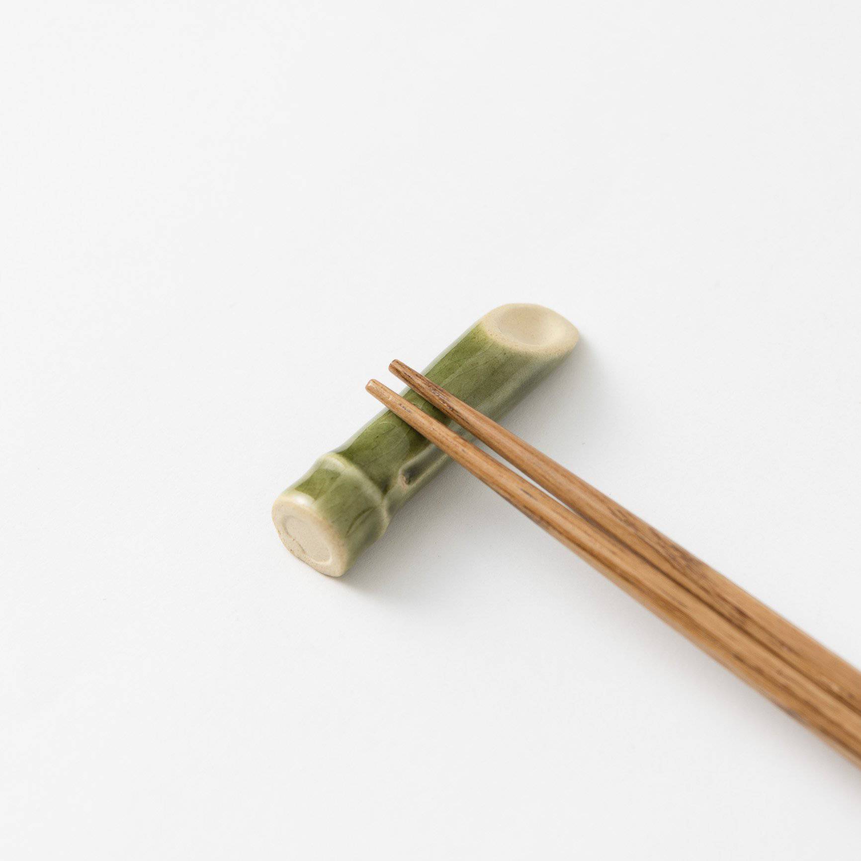 Ihoshiro Kiln Bamboo Culm Mino Ware Chopstick Rest - MUSUBI KILN - Quality Japanese Tableware and Gift