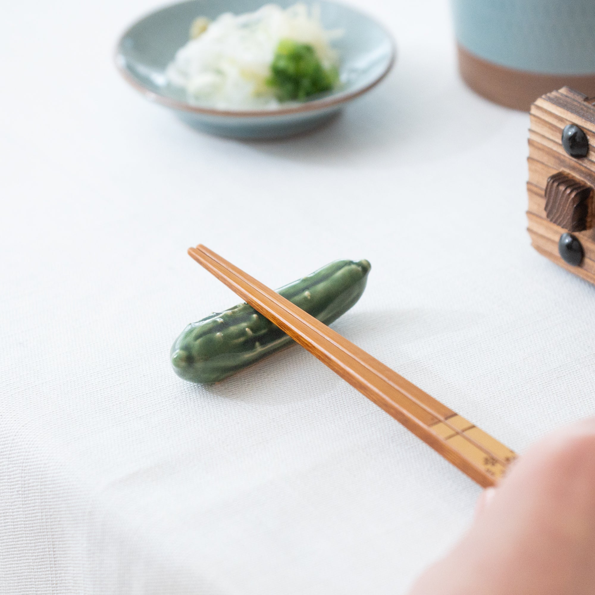 Ihoshiro Kiln Vegetable Series A Mino Ware Chopstick Rest - MUSUBI KILN - Quality Japanese Tableware and Gift