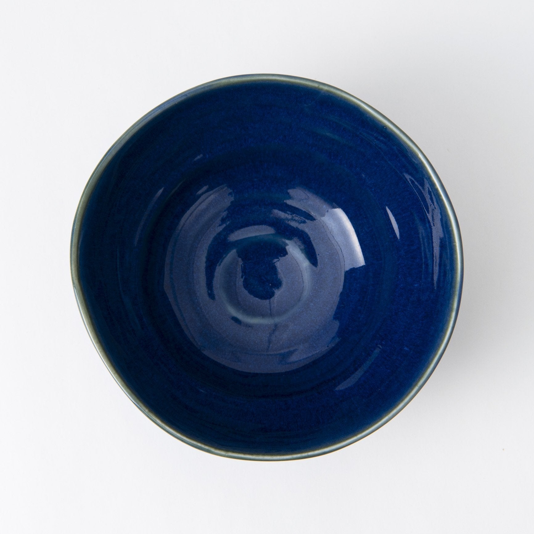Indigo glaze Mino Ware Ramen Bowl M - MUSUBI KILN - Quality Japanese Tableware and Gift