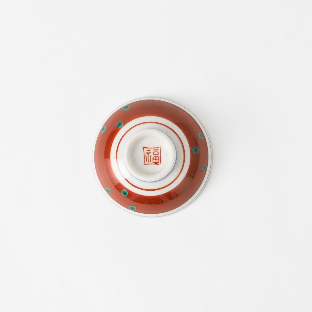 Jidai Kutani Sakazuki Sake Cup Set of 5 with Wooden Box - MUSUBI KILN - Quality Japanese Tableware and Gift