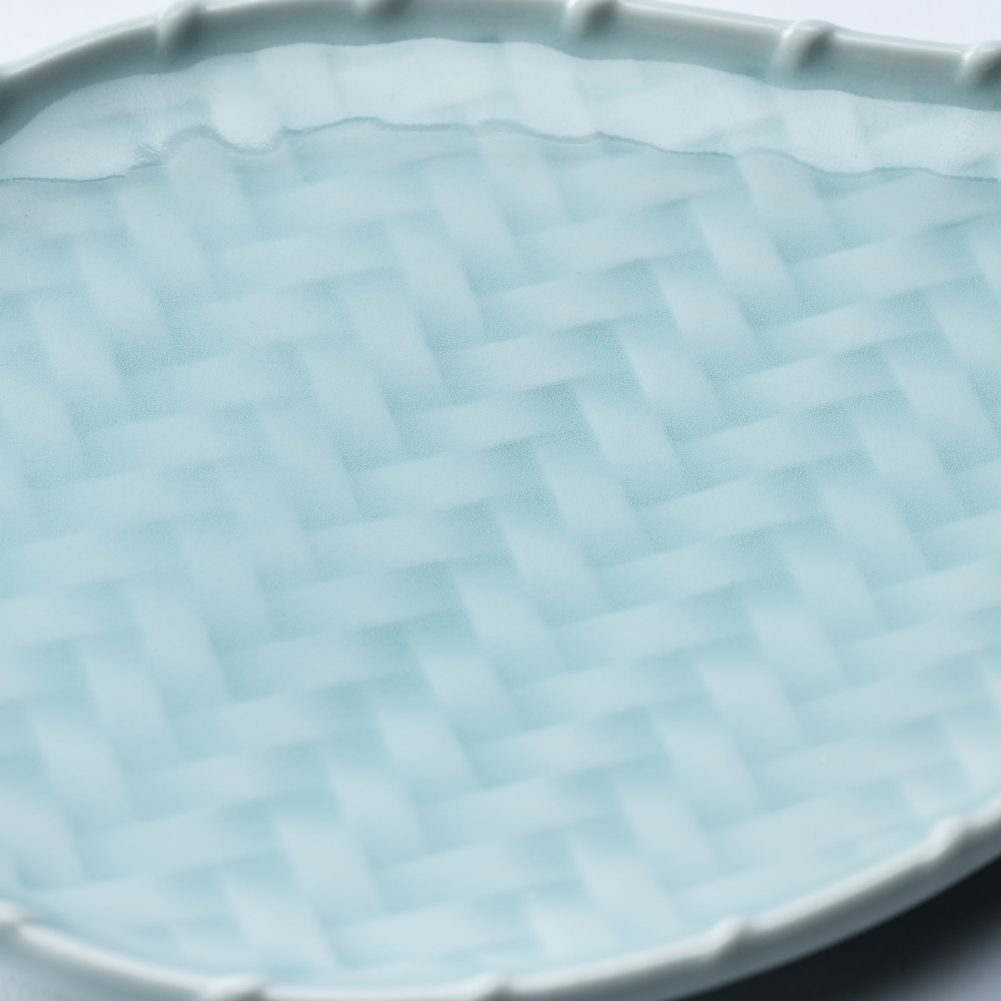 Kaizan Kiln Gourd Celadon Arita Plate - MUSUBI KILN - Quality Japanese Tableware and Gift