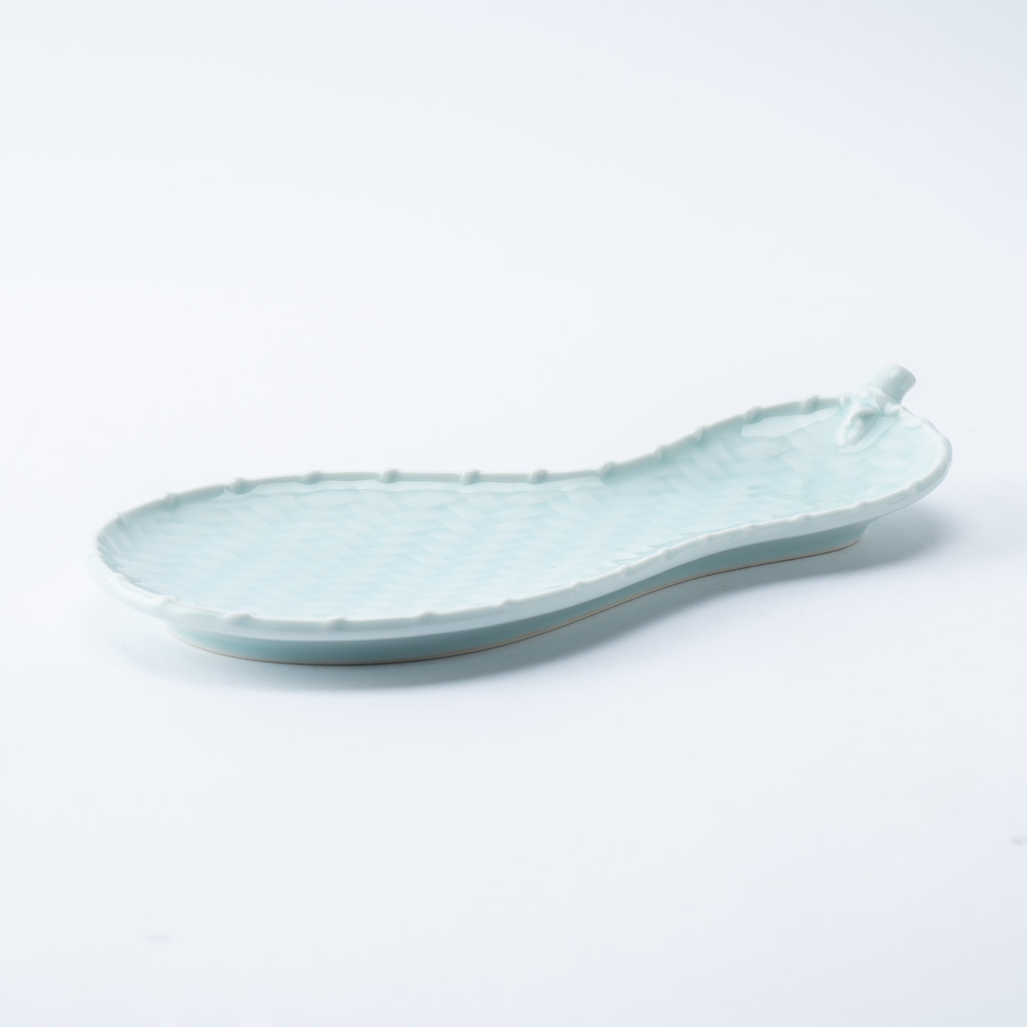 Kaizan Kiln Gourd Celadon Arita Plate - MUSUBI KILN - Quality Japanese Tableware and Gift
