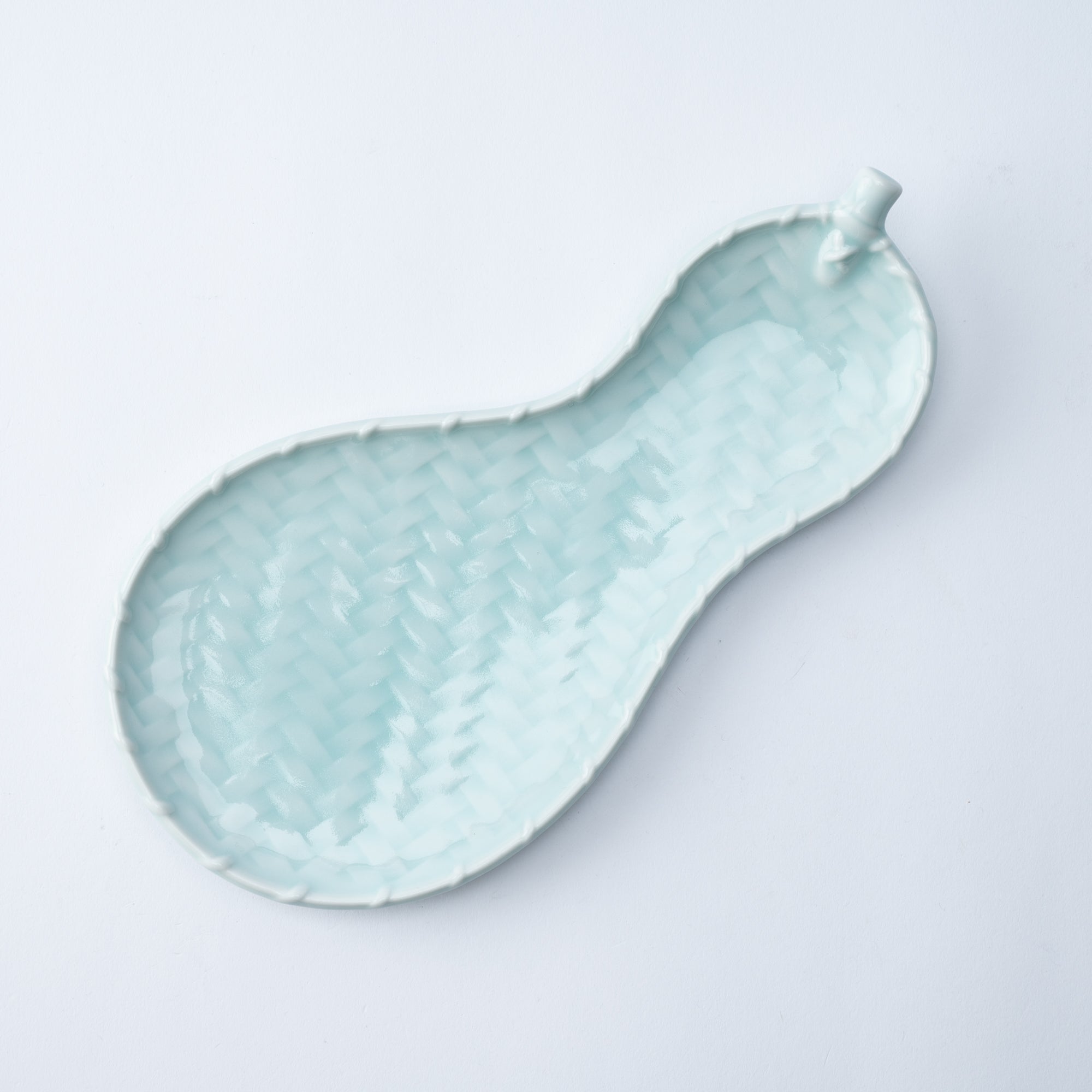 Kaizan Kiln Gourd Celadon Arita Plate - MUSUBI KILN - Quality Japanese Tableware and Gift