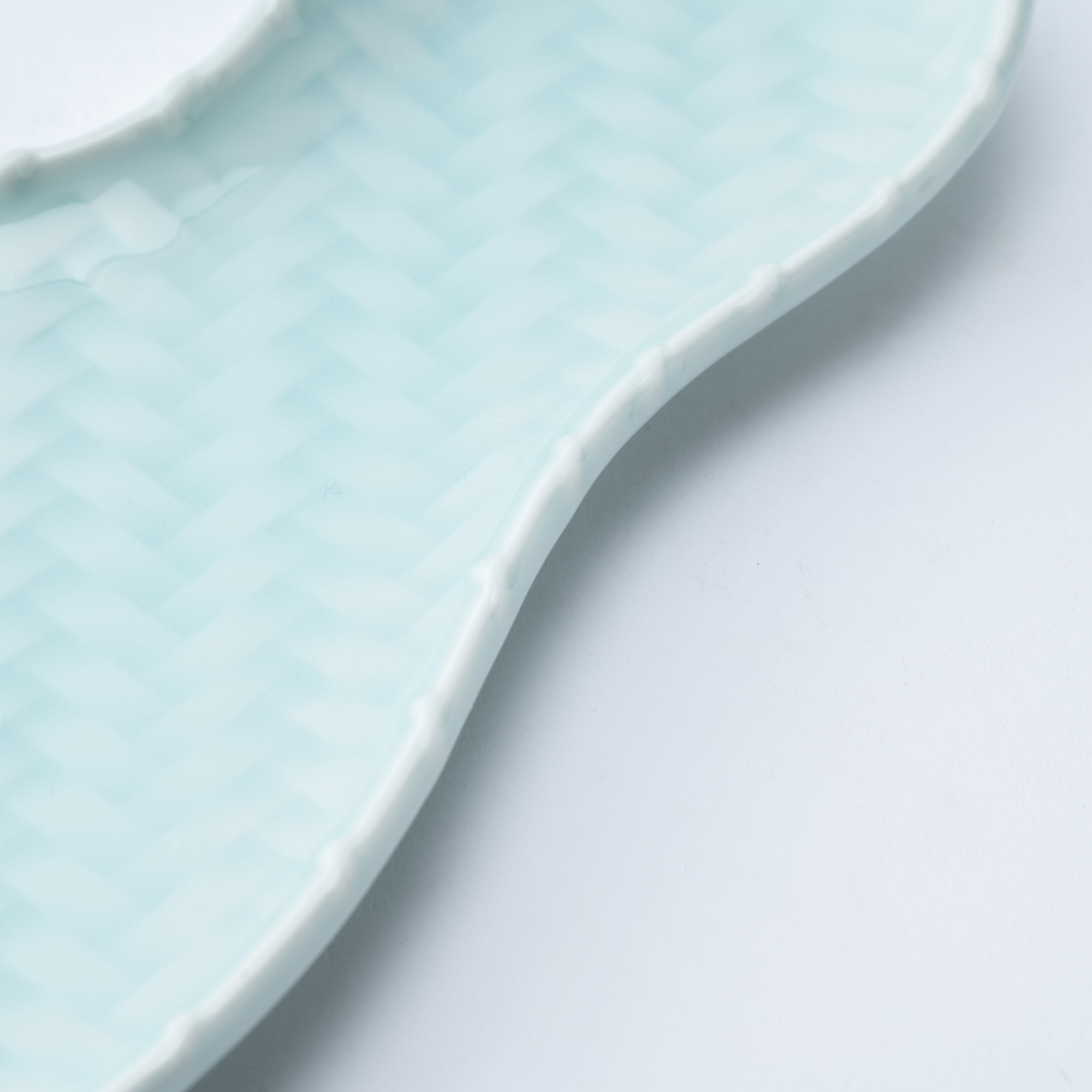 Kaizan Kiln Gourd Celadon Arita Plate - MUSUBI KILN - Quality Japanese Tableware and Gift