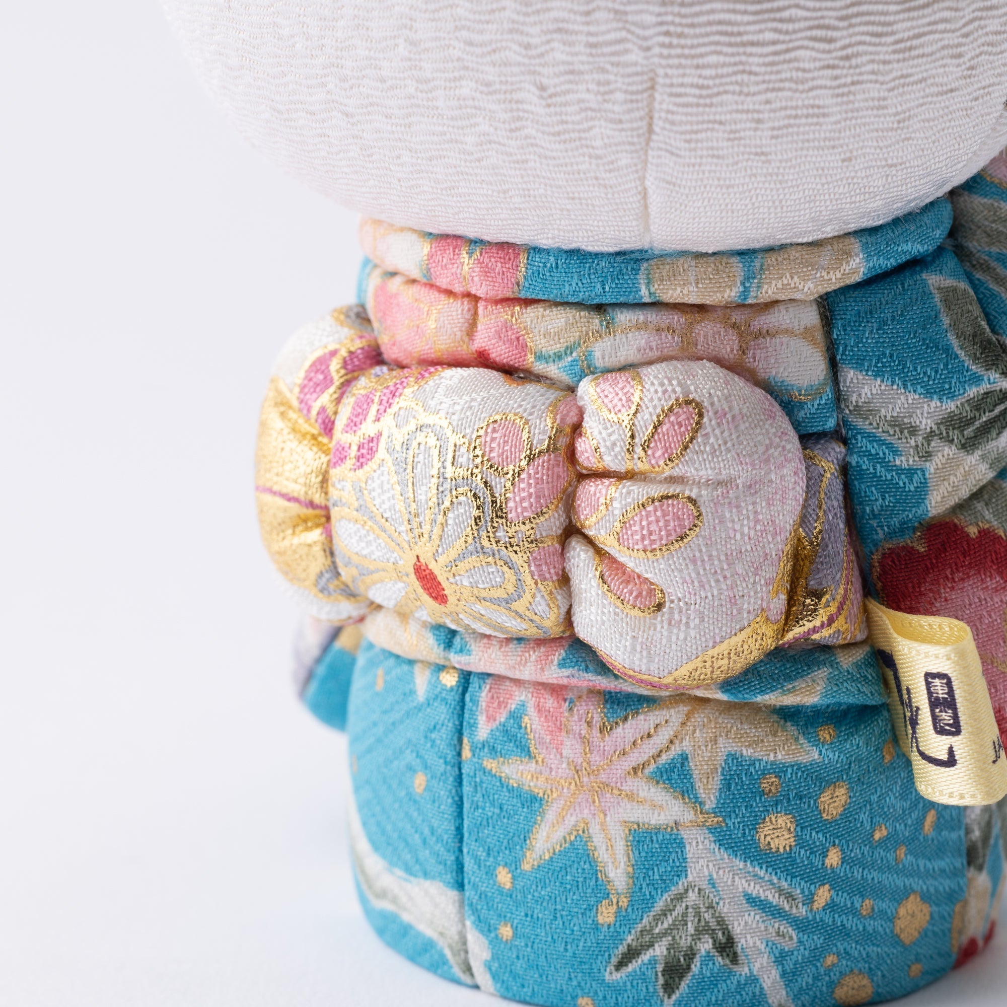 Kakinuma Ningyo Hello Kitty Edo Kimekomi Doll Lucky Cat - Blue - MUSUBI KILN - Quality Japanese Tableware and Gift