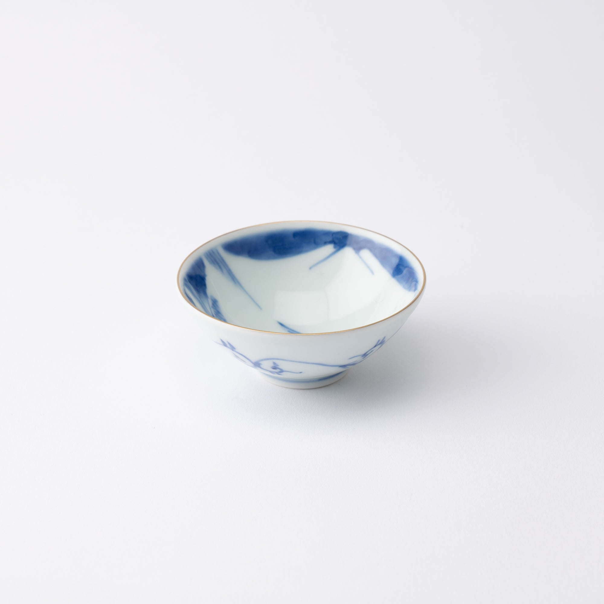 Keizan Kiln Fuji Sansui Arita Sakazuki Sake Cup - MUSUBI KILN - Quality Japanese Tableware and Gift