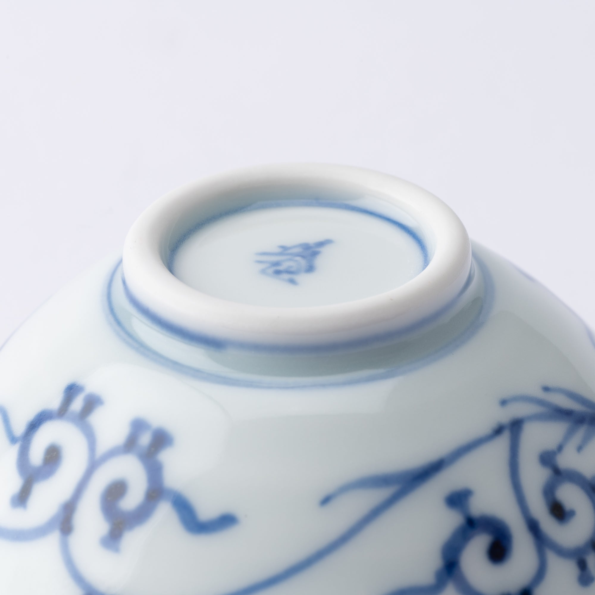 Keizan Kiln Fuji Sansui Arita Sakazuki Sake Cup - MUSUBI KILN - Quality Japanese Tableware and Gift