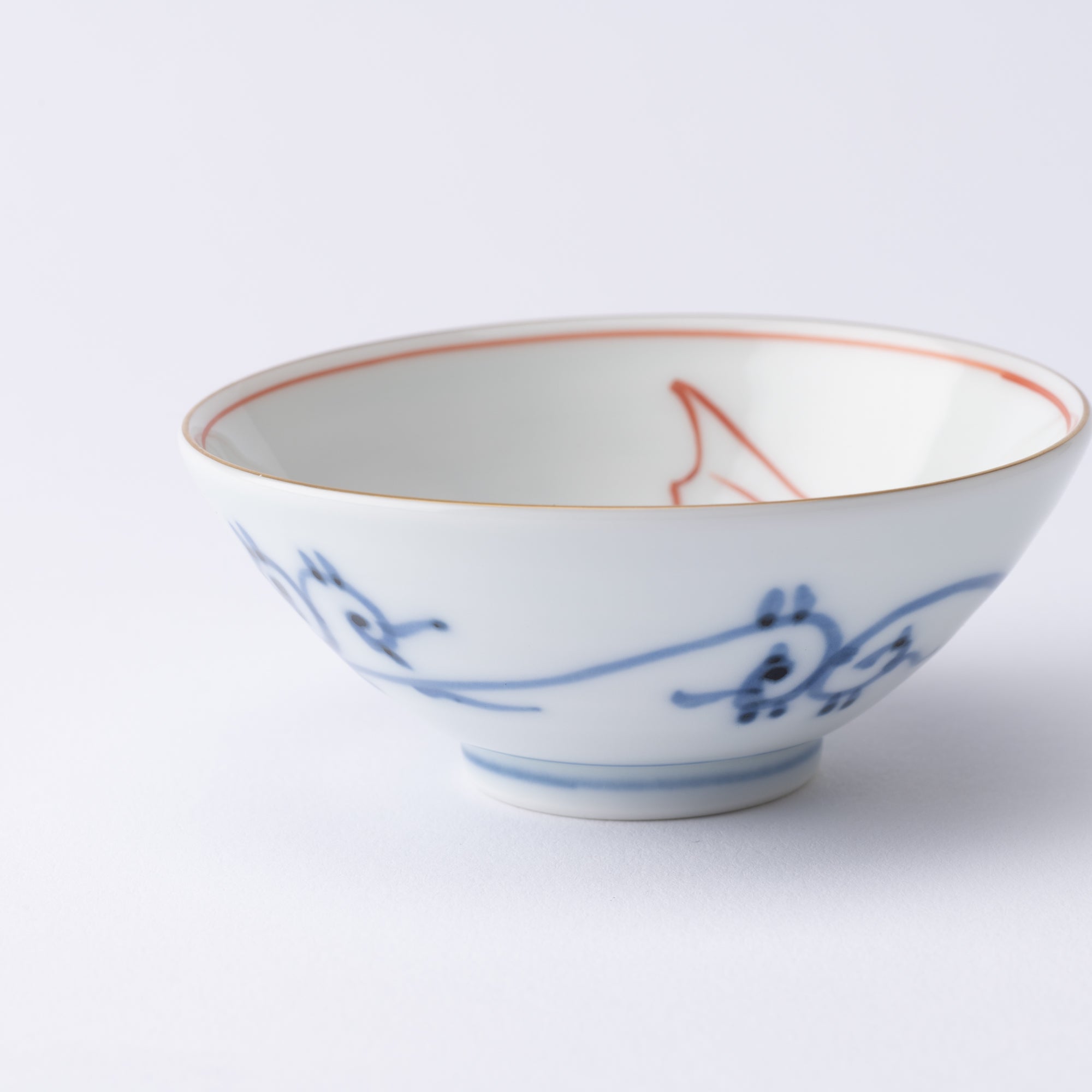 Keizan Kiln Sea Bream Arita Sakazuki Sake Cup - MUSUBI KILN - Quality Japanese Tableware and Gift
