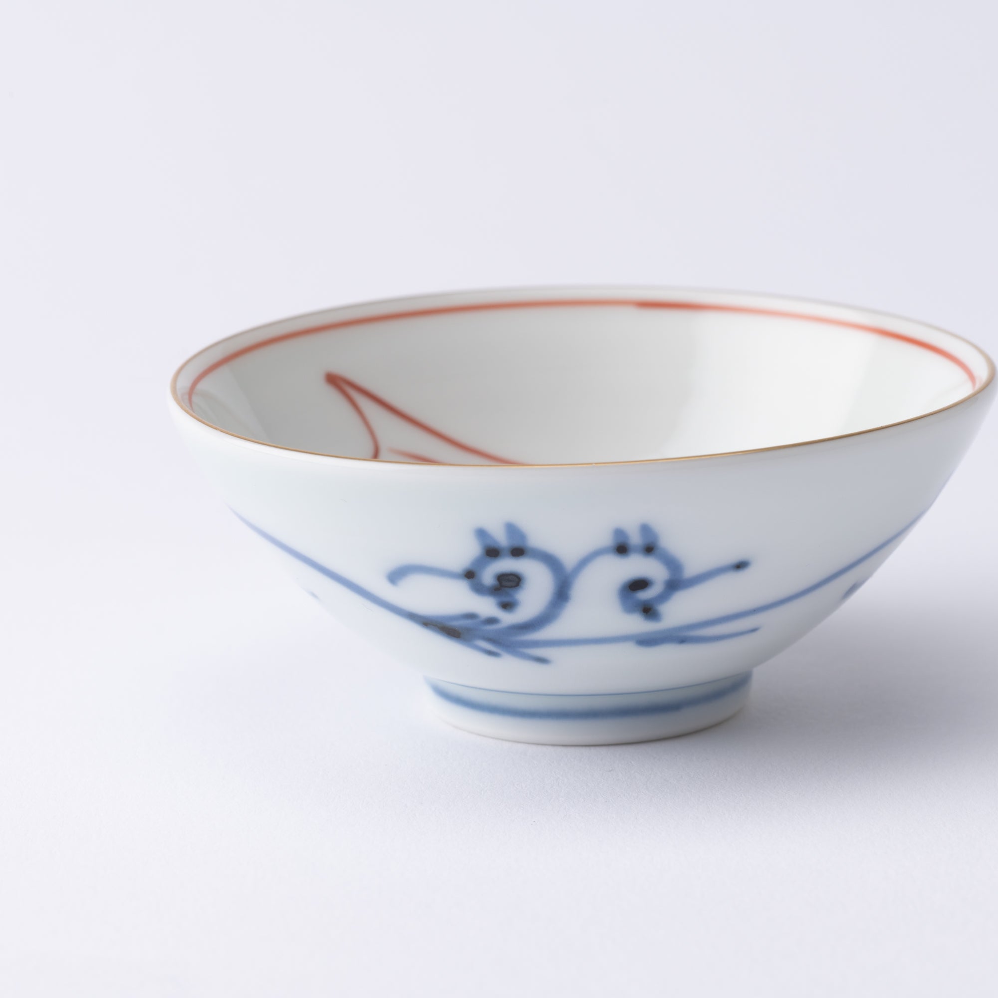 Keizan Kiln Sea Bream Arita Sakazuki Sake Cup - MUSUBI KILN - Quality Japanese Tableware and Gift