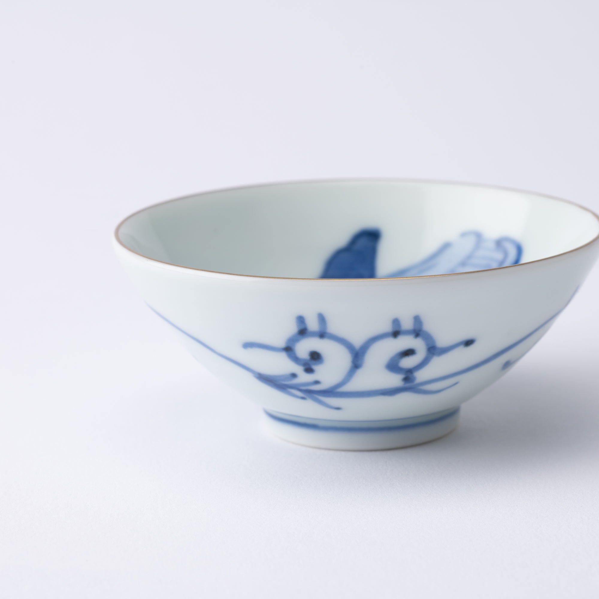 Keizan Kiln Whale Arita Sakazuki Sake Cup - MUSUBI KILN - Quality Japanese Tableware and Gift