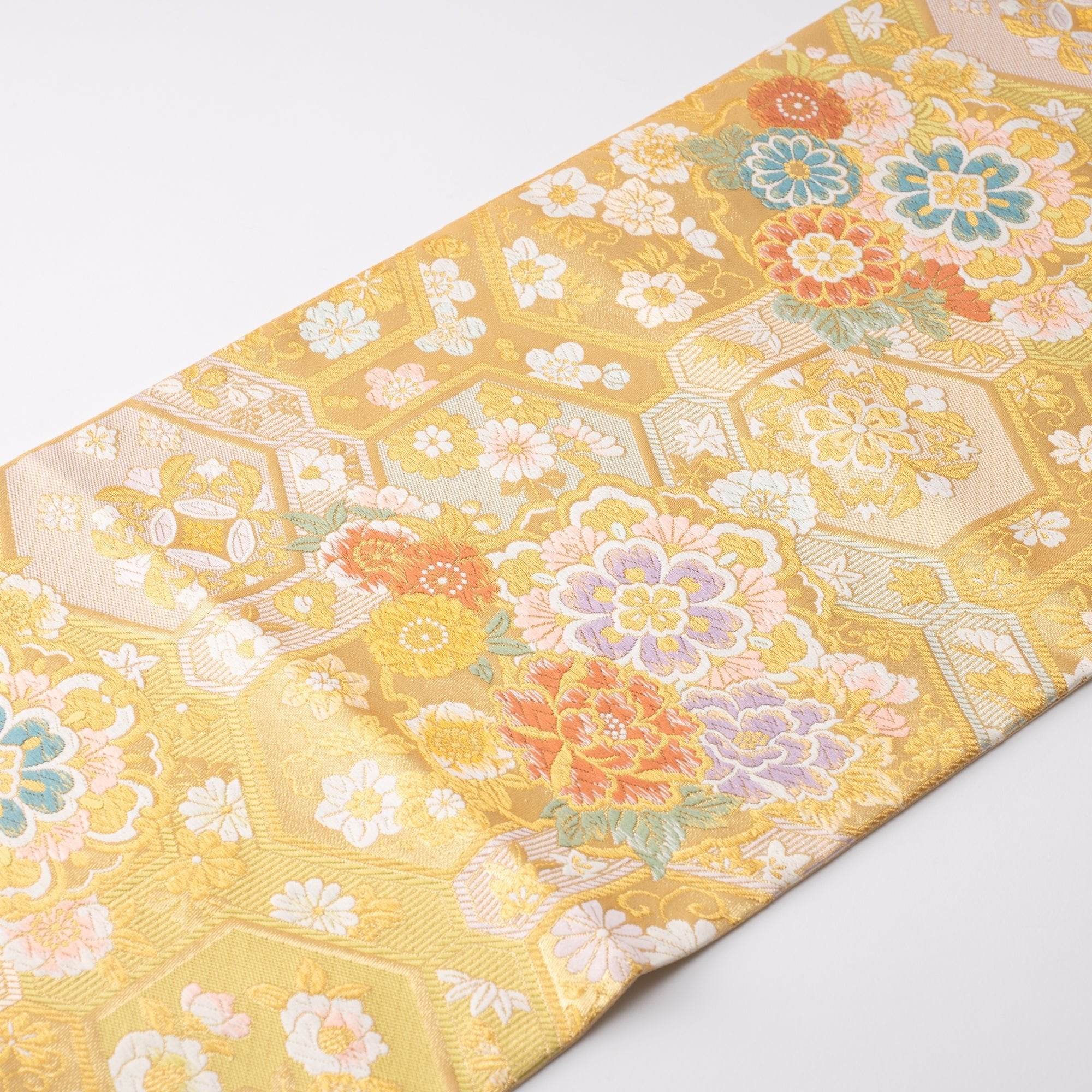 Kikyoya Kikko Nishijin Ori Long Table Runner - MUSUBI KILN - Quality Japanese Tableware and Gift