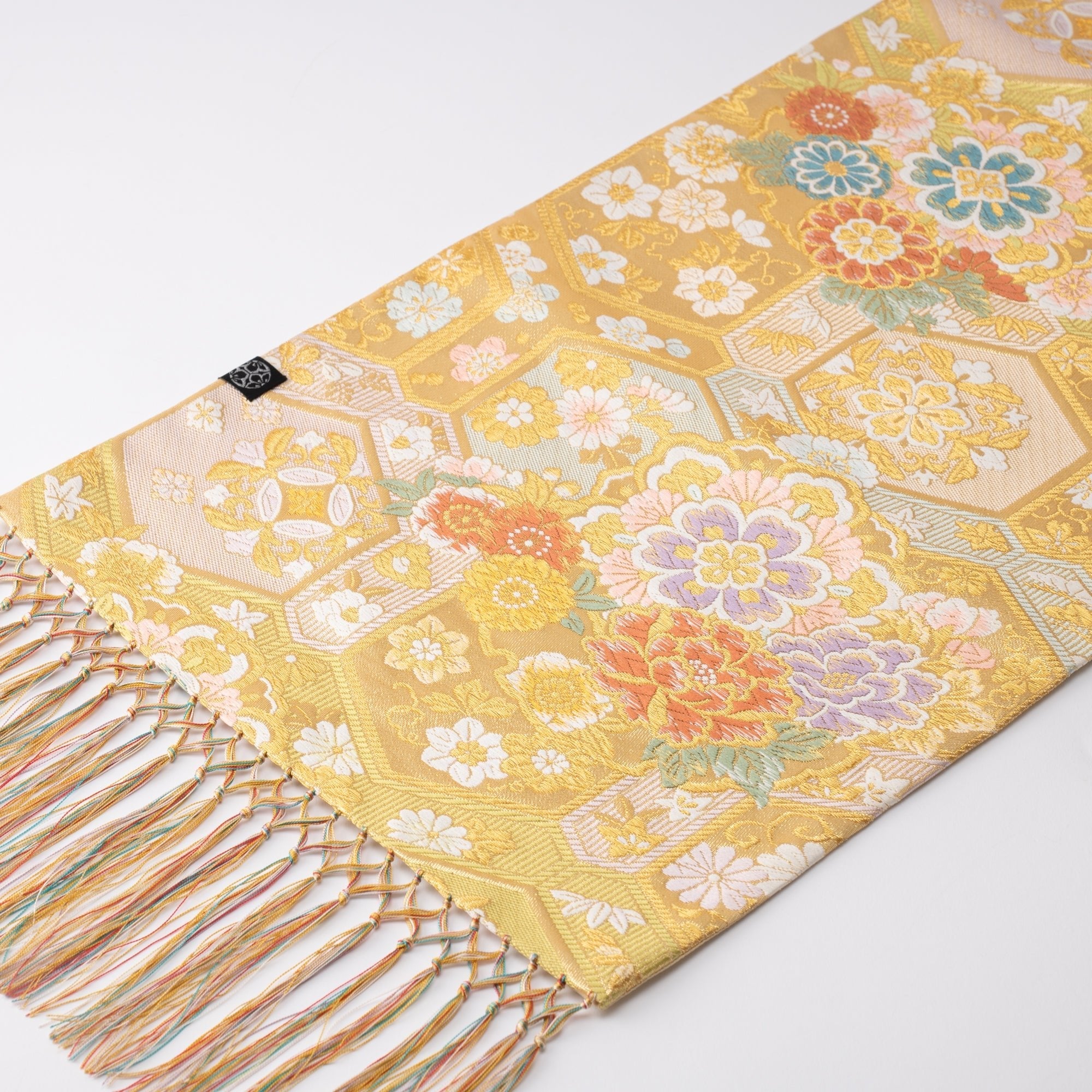 Kikyoya Kikko Nishijin Ori Long Table Runner - MUSUBI KILN - Quality Japanese Tableware and Gift