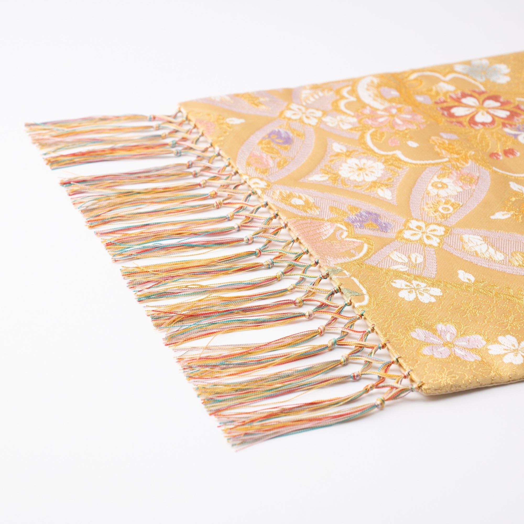 Kikyoya Shippou Nishijin Ori Short Table Runner - MUSUBI KILN - Quality Japanese Tableware and Gift