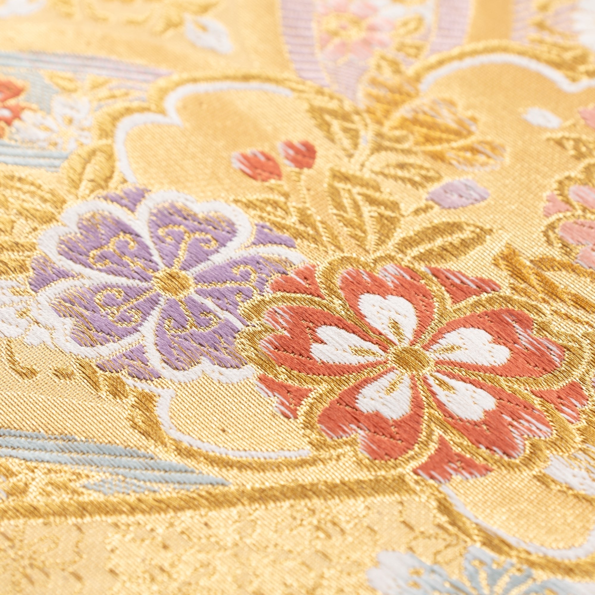 Kikyoya Shippou Nishijin Ori Short Table Runner - MUSUBI KILN - Quality Japanese Tableware and Gift