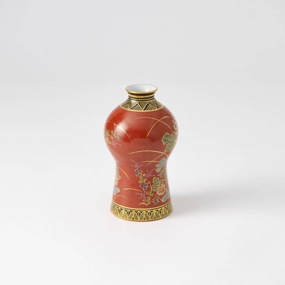Kinzan Kiln Shugu Kinsai Chrysanthemum Gourd Sake Carafe - MUSUBI KILN - Quality Japanese Tableware and Gift