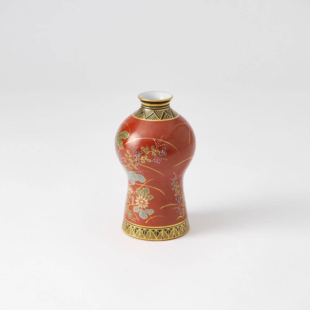 Kinzan Kiln Shugu Kinsai Chrysanthemum Gourd Sake Carafe - MUSUBI KILN - Quality Japanese Tableware and Gift