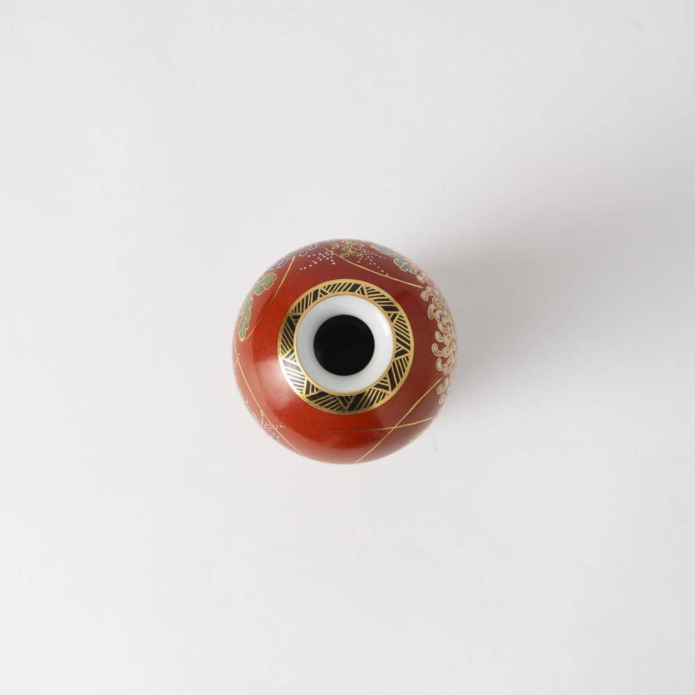 Kinzan Kiln Shugu Kinsai Chrysanthemum Gourd Sake Carafe - MUSUBI KILN - Quality Japanese Tableware and Gift