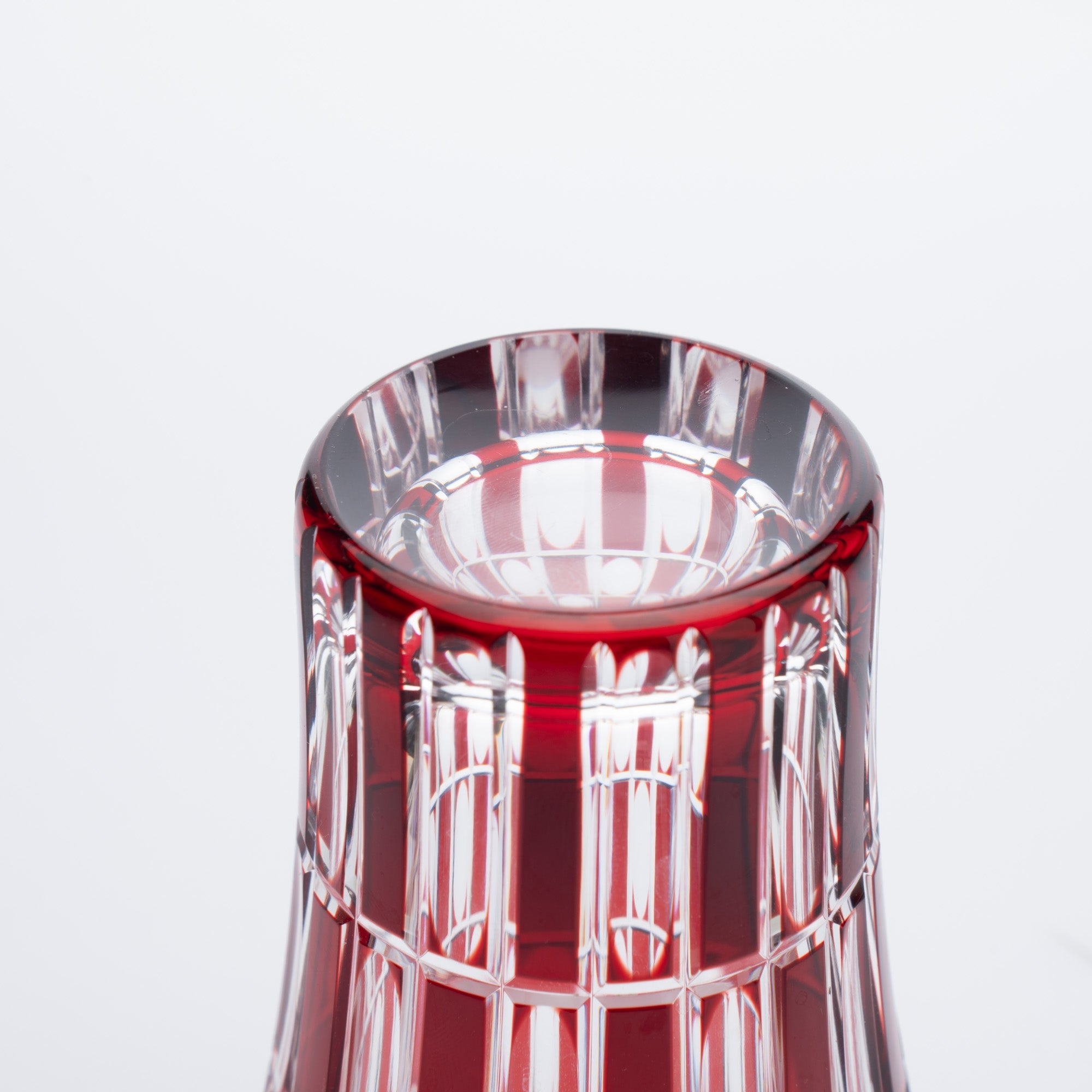 Kiyohide Glass Red and Lapis Lazuli Edo Kiriko Tumbler Set - MUSUBI KILN - Quality Japanese Tableware and Gift