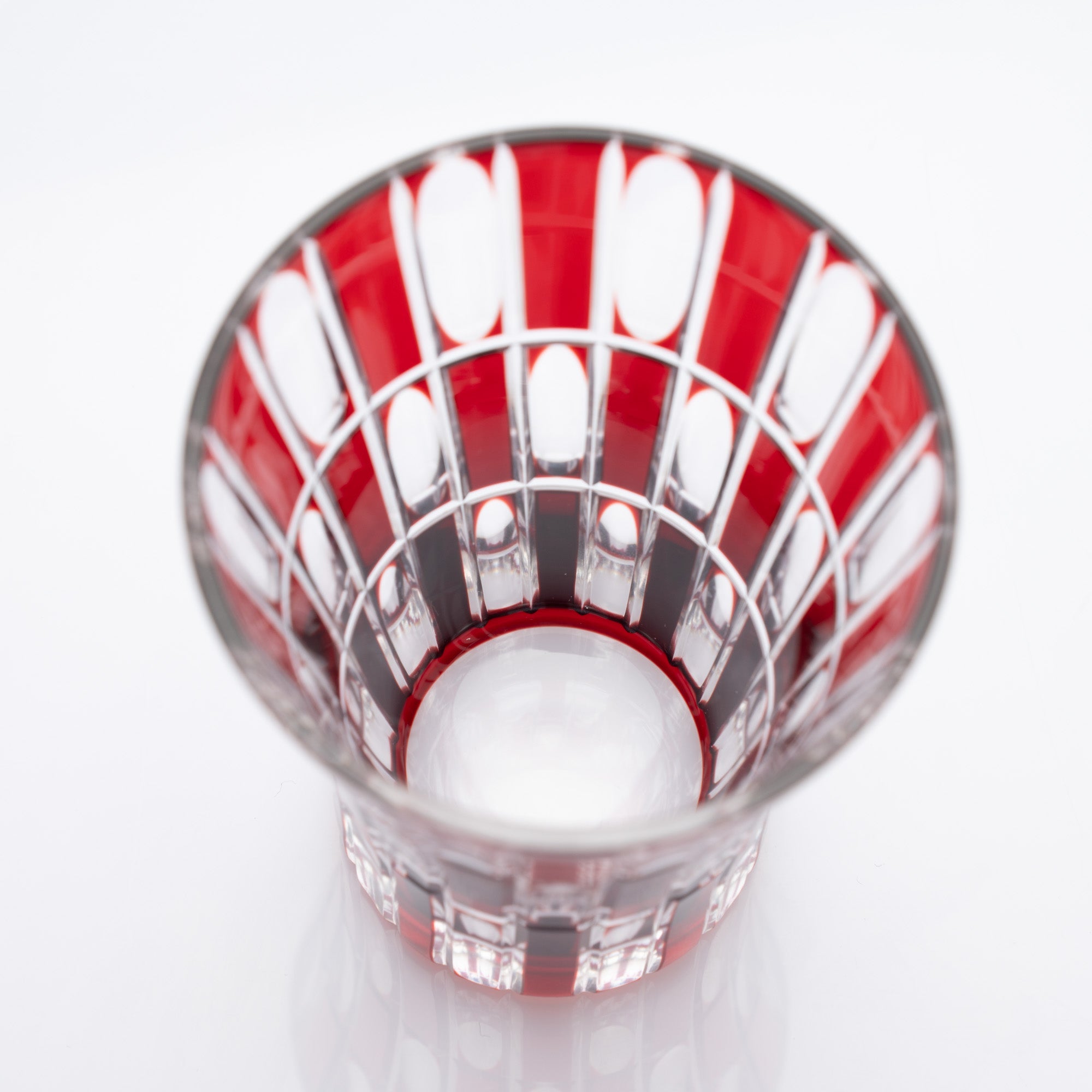 Kiyohide Glass Red and Lapis Lazuli Edo Kiriko Tumbler Set - MUSUBI KILN - Quality Japanese Tableware and Gift