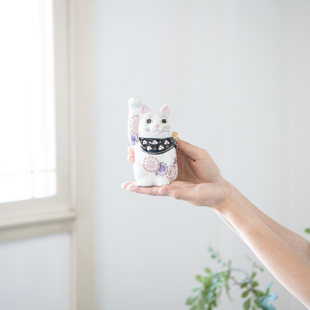 Kutani Lucky Cat - Maneki Neko E - MUSUBI KILN - Quality Japanese Tableware and Gift