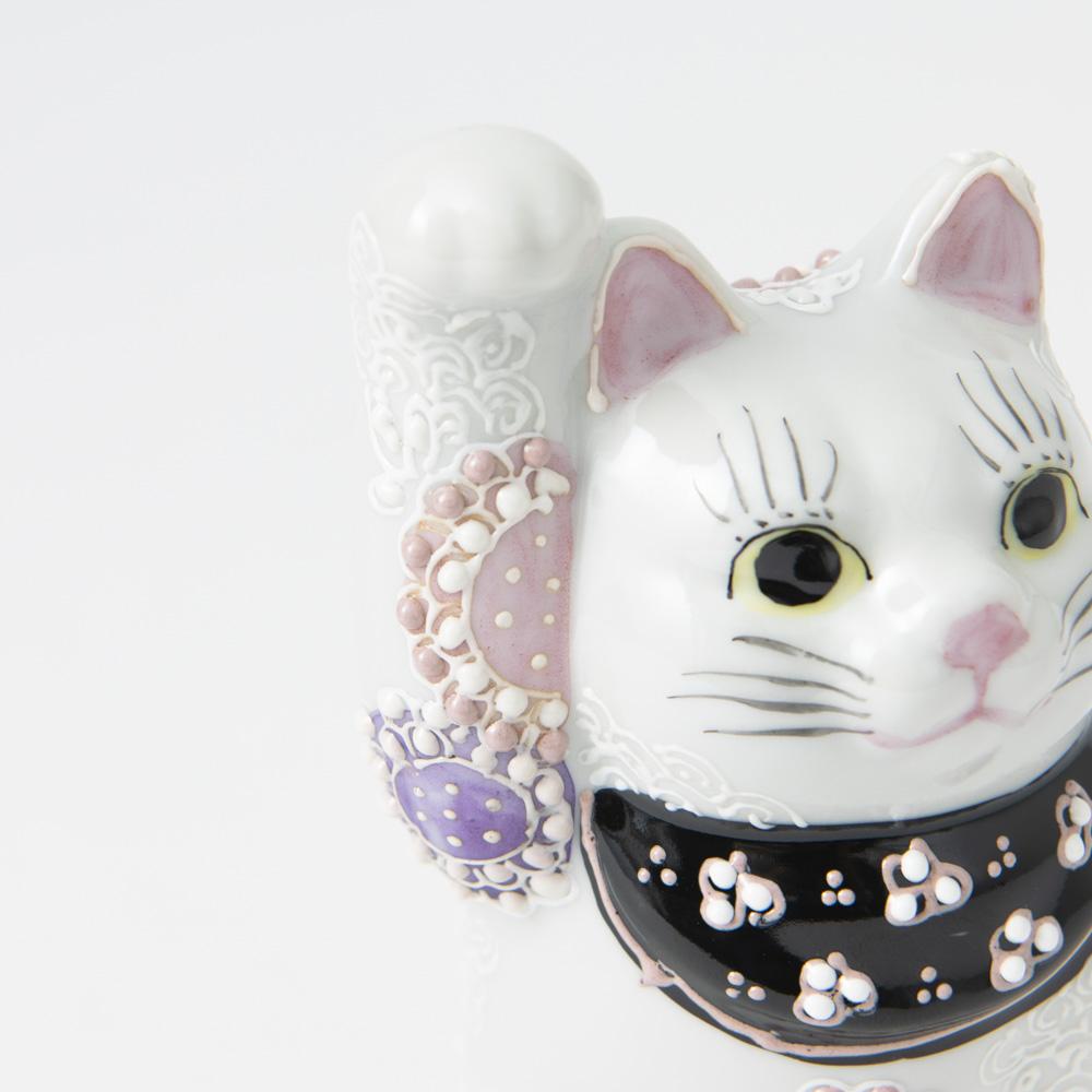 Kutani Lucky Cat - Maneki Neko E - MUSUBI KILN - Quality Japanese Tableware and Gift