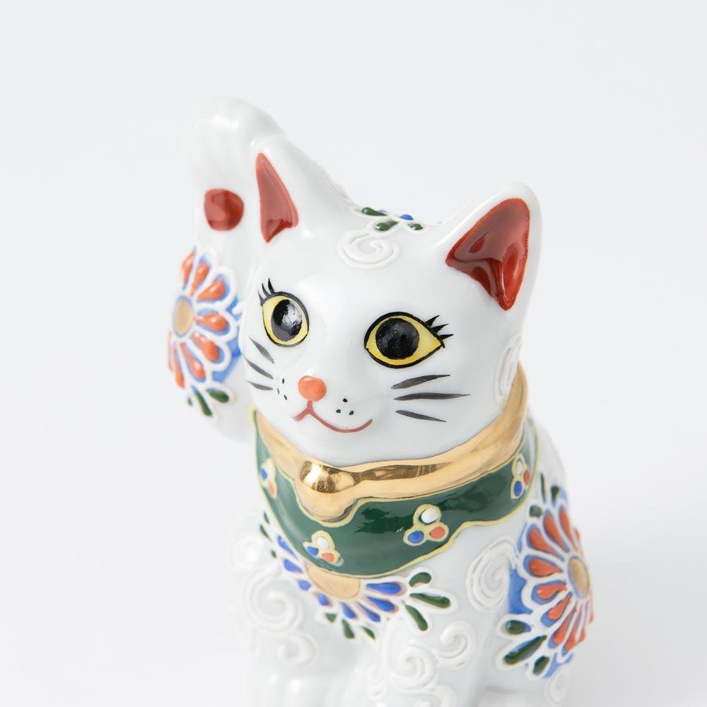 Kutani Lucky Cat - Maneki Neko K - MUSUBI KILN - Quality Japanese Tableware and Gift