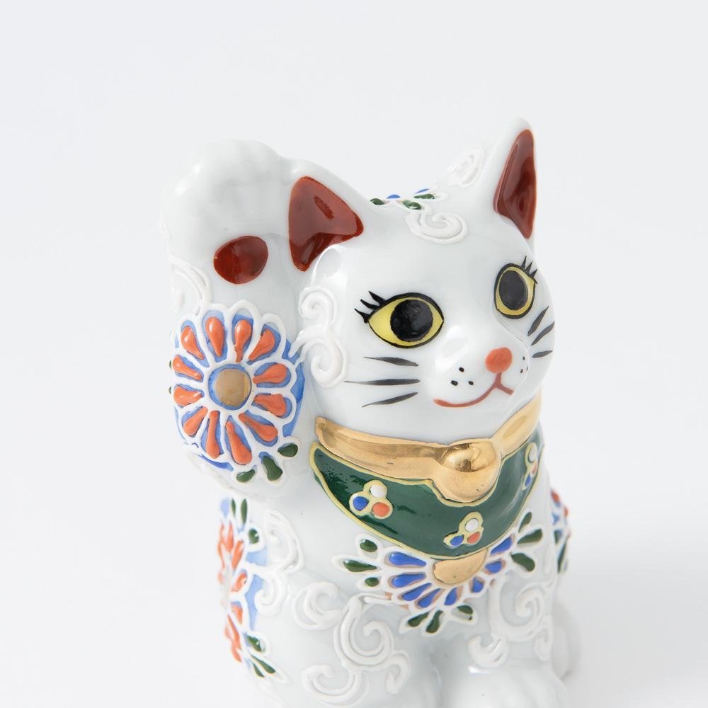 Kutani Lucky Cat - Maneki Neko K - MUSUBI KILN - Quality Japanese Tableware and Gift