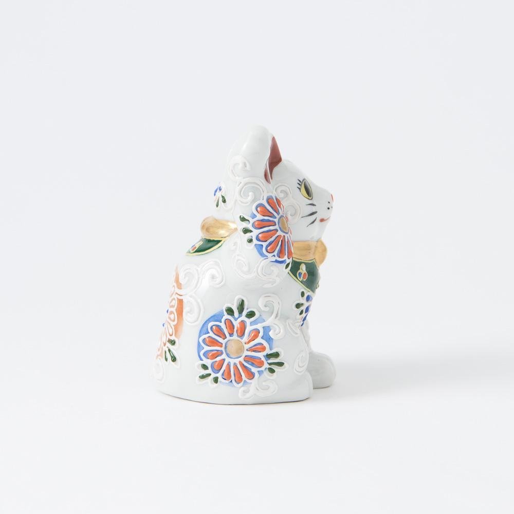 Kutani Lucky Cat - Maneki Neko K - MUSUBI KILN - Quality Japanese Tableware and Gift