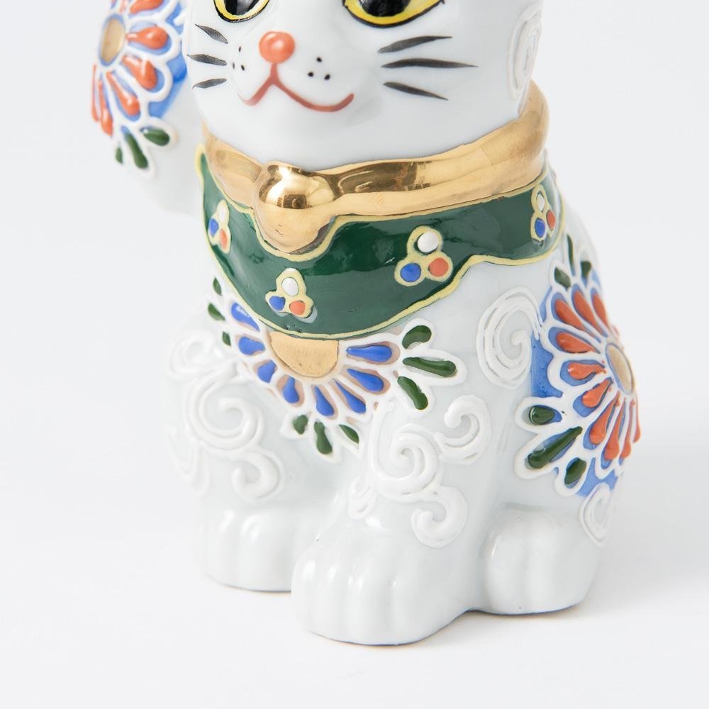 Kutani Lucky Cat - Maneki Neko K - MUSUBI KILN - Quality Japanese Tableware and Gift