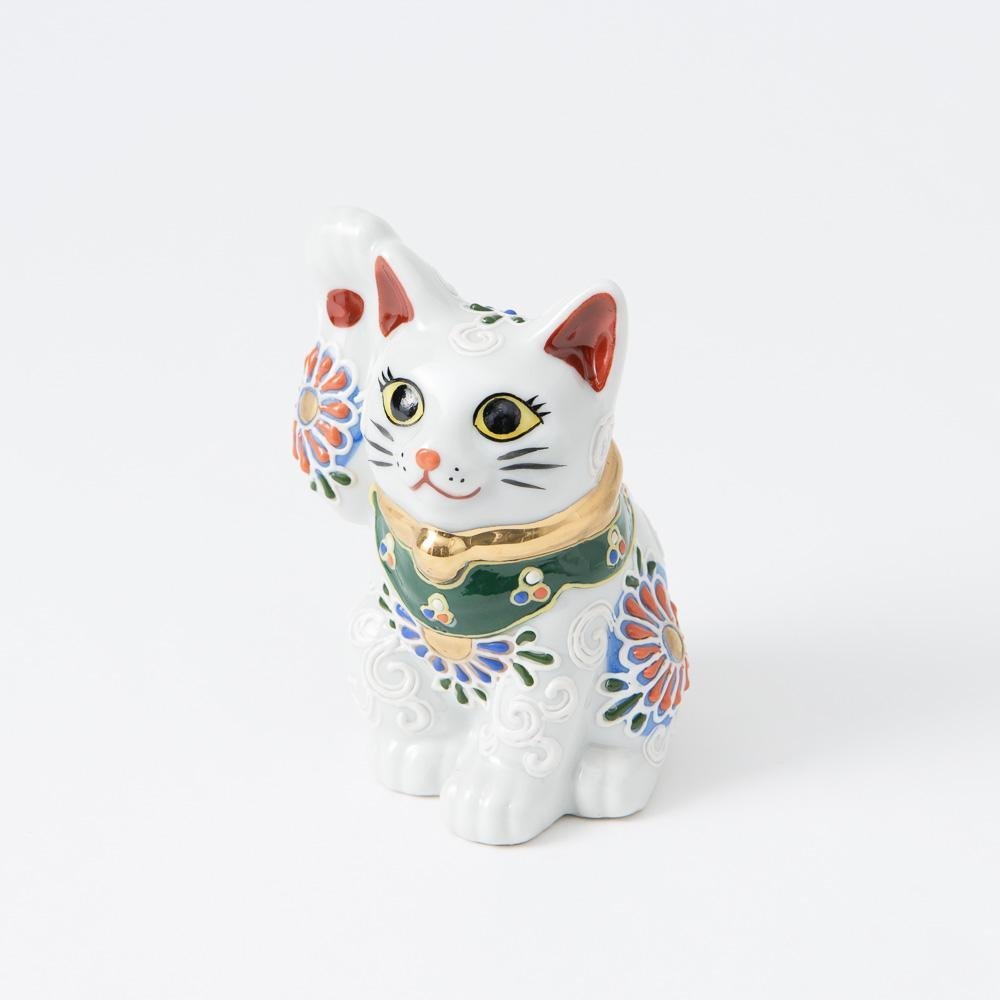 Kutani Lucky Cat - Maneki Neko K - MUSUBI KILN - Quality Japanese Tableware and Gift