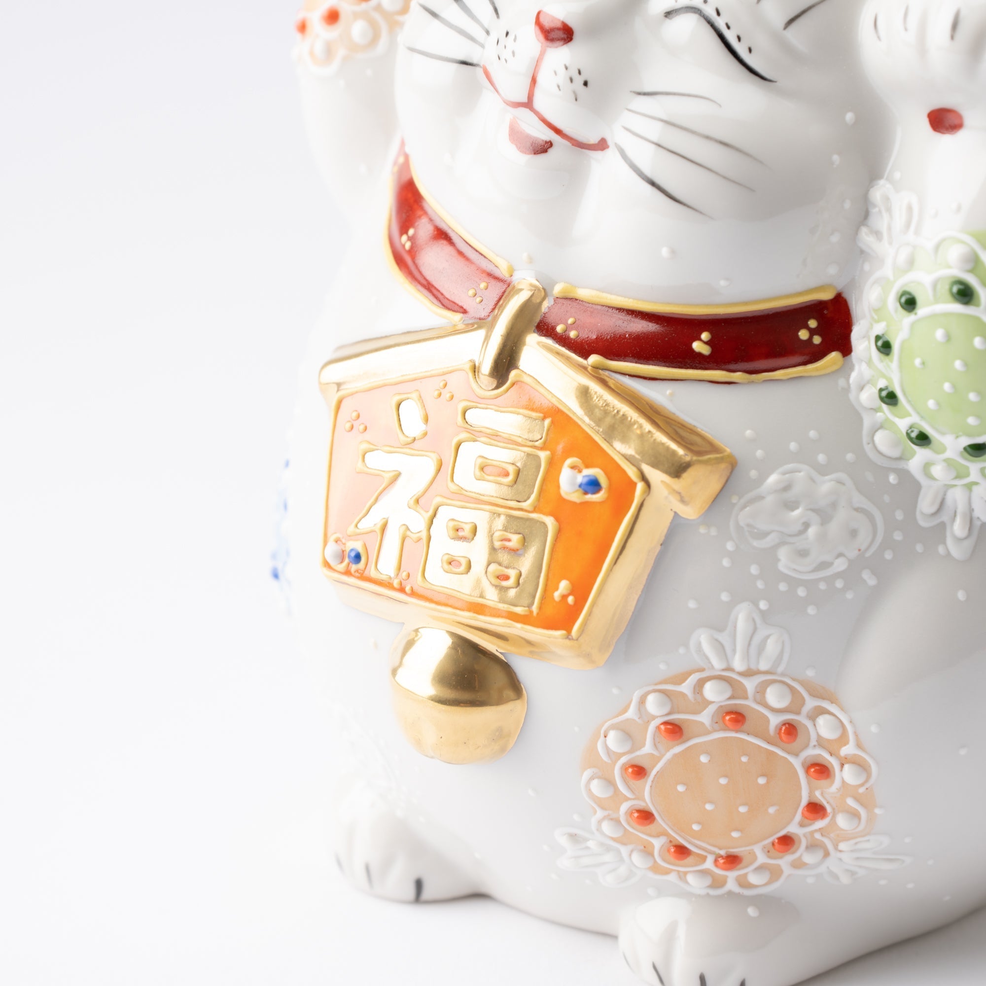 Kutani Lucky Cat - Maneki Neko R - MUSUBI KILN - Quality Japanese Tableware and Gift
