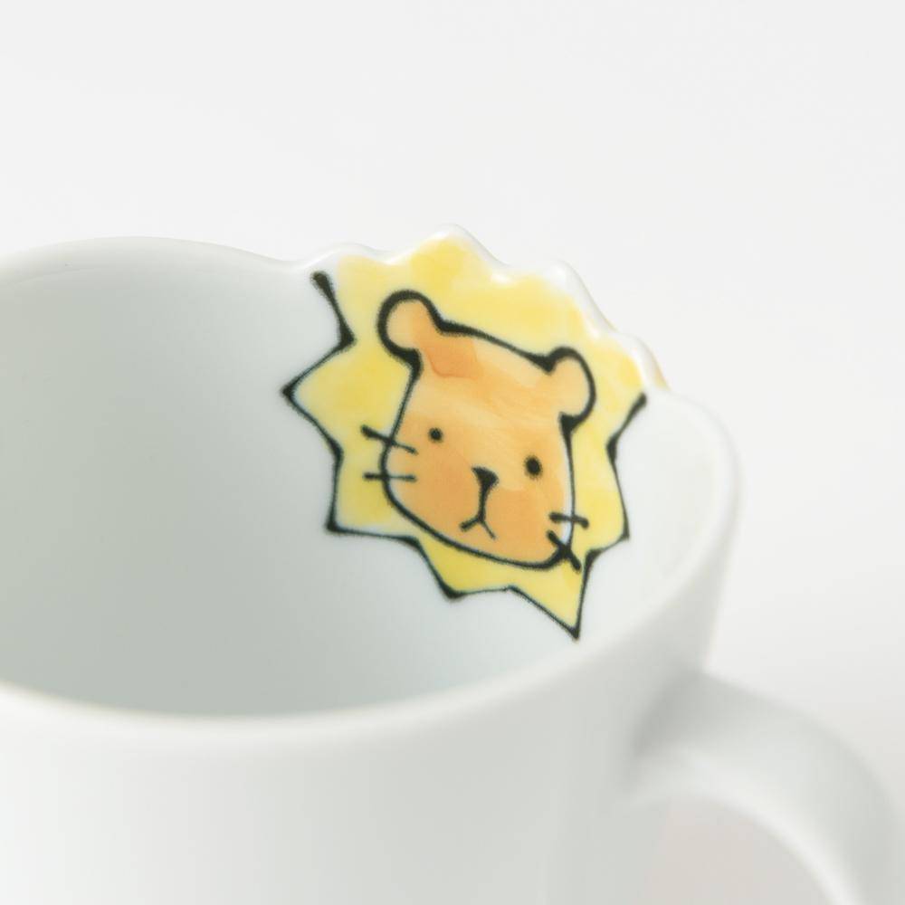 Lion Hasami Wave Mug - MUSUBI KILN - Quality Japanese Tableware and Gift