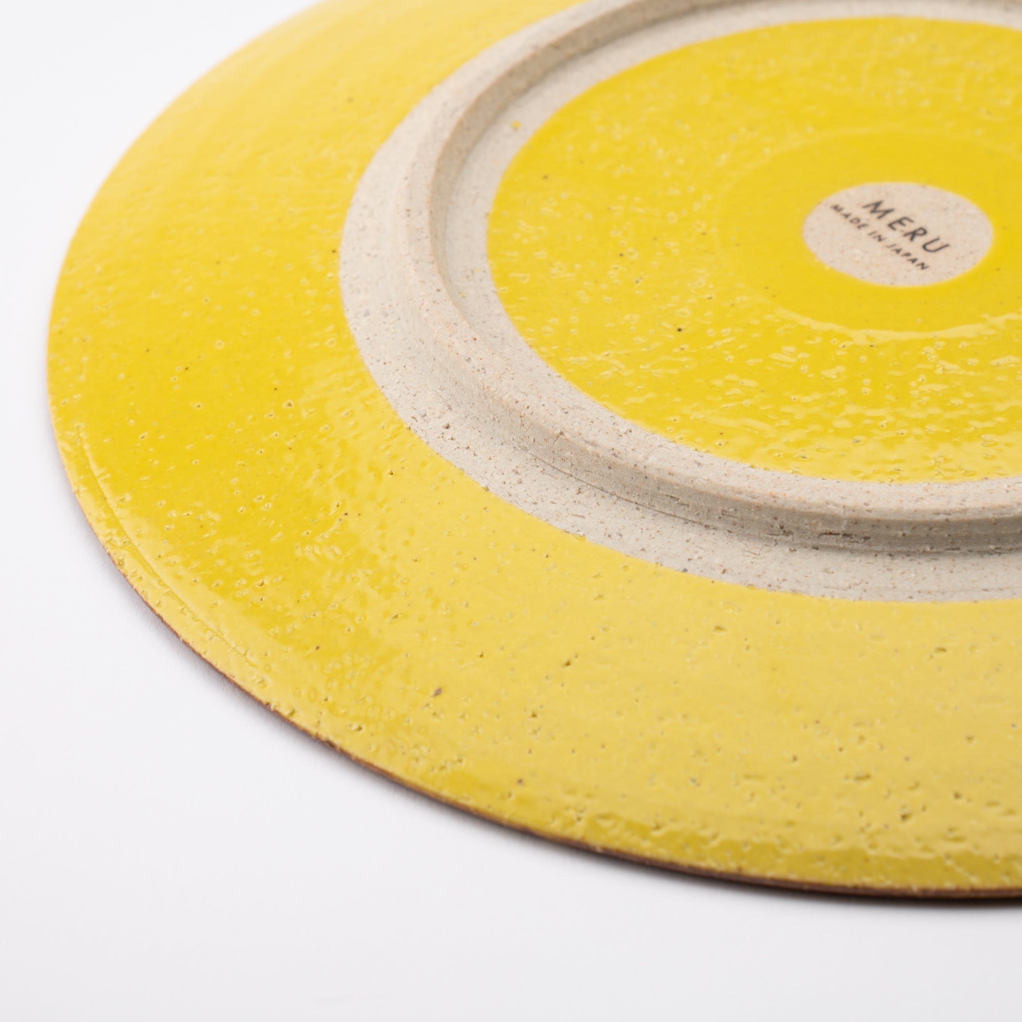 MERU Flamenco Modern Mino Ware Plate 9.8in - MUSUBI KILN - Quality Japanese Tableware and Gift