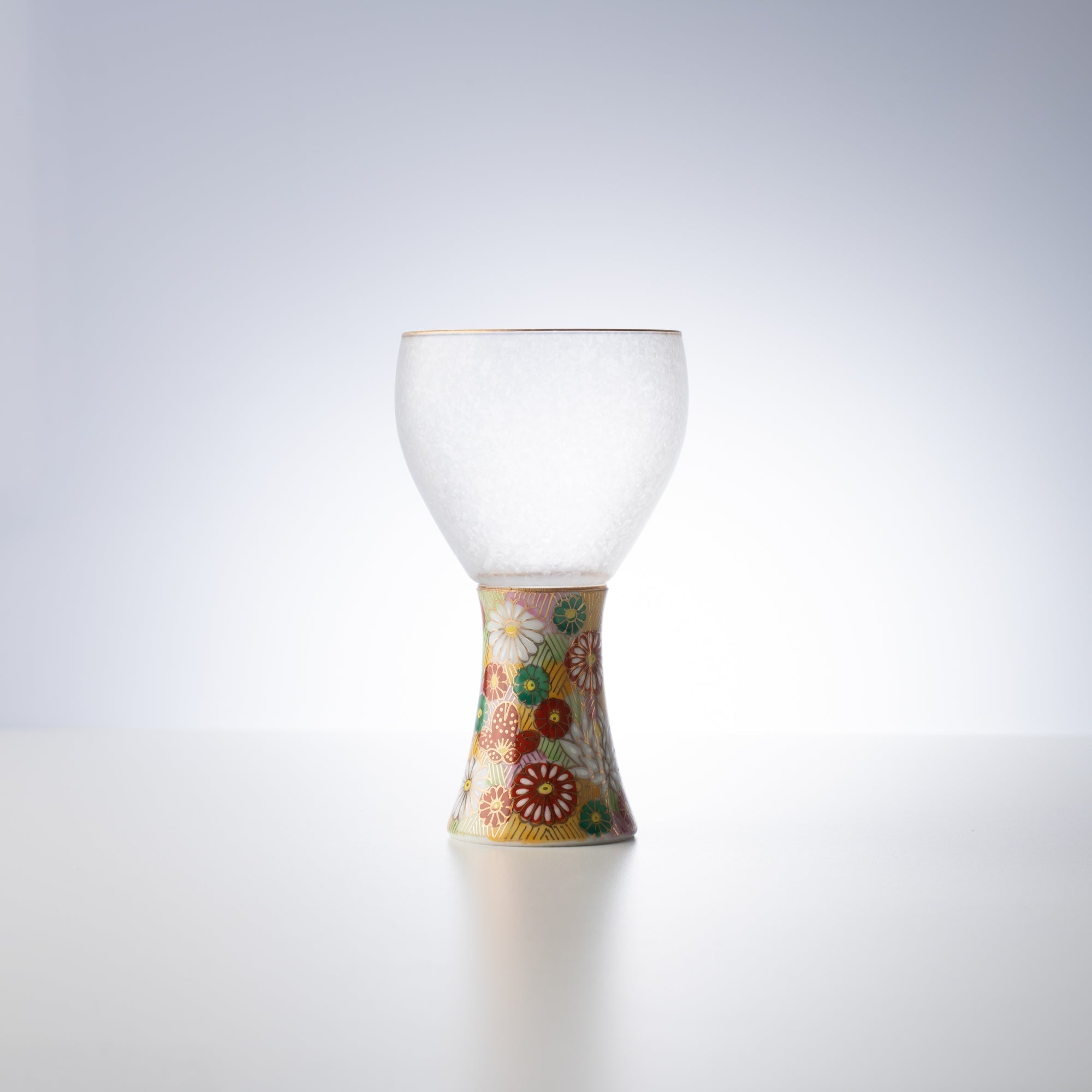 Mizore Hanazume Kutani Guinomi Sake Glass - MUSUBI KILN - Quality Japanese Tableware and Gift