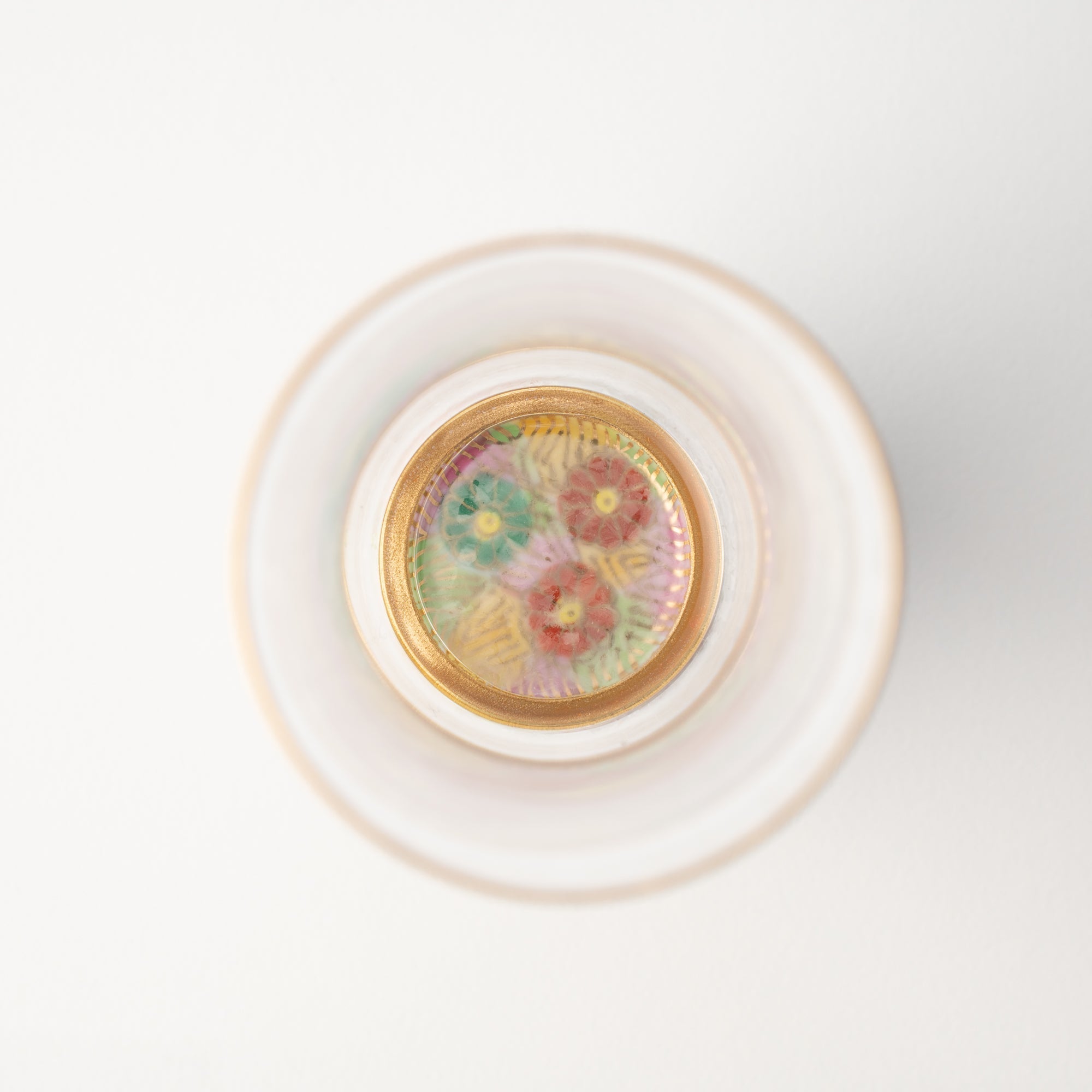 Mizore Hanazume Kutani Guinomi Sake Glass - MUSUBI KILN - Quality Japanese Tableware and Gift