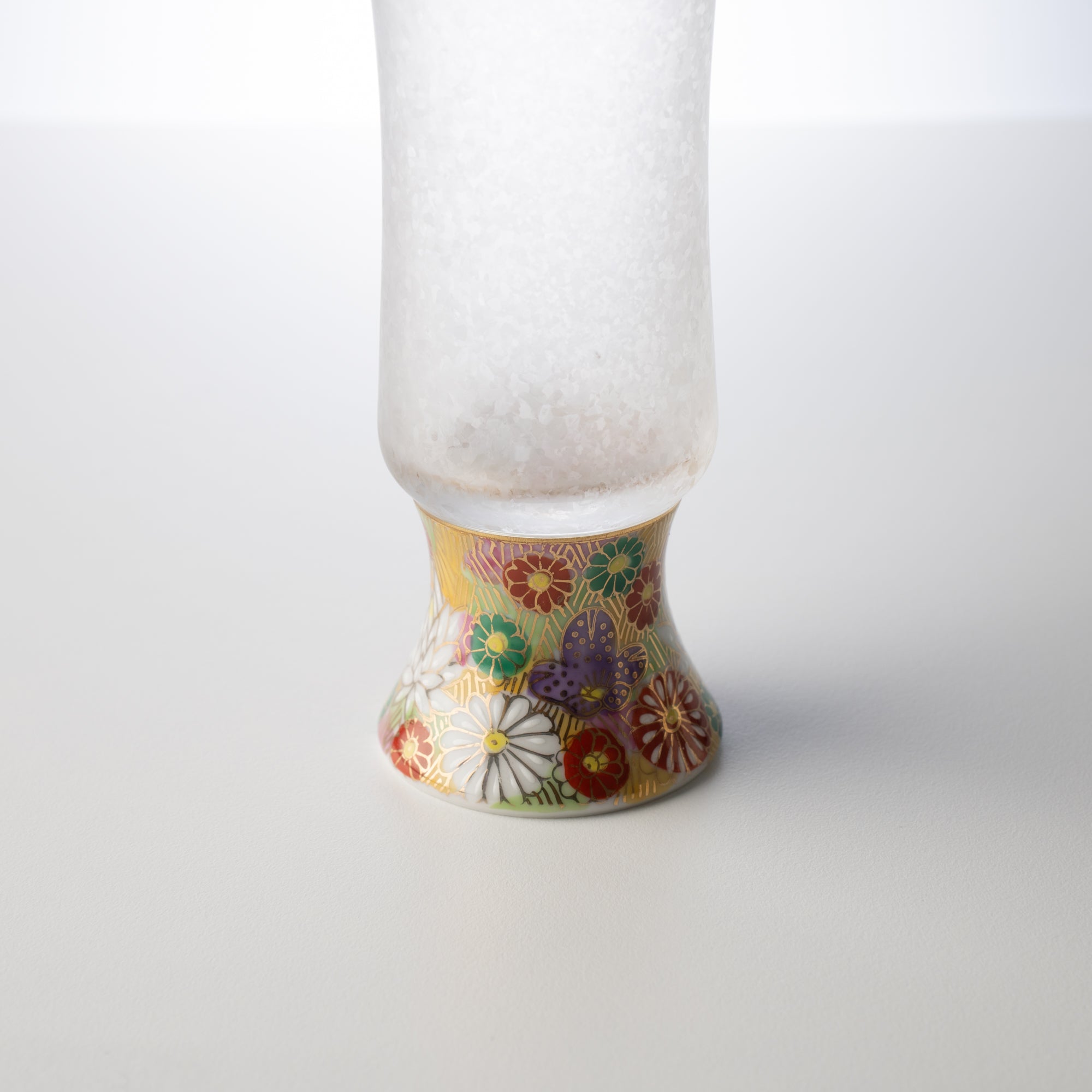 Mizore Hanazume Kutani Guinomi Sake Glass - MUSUBI KILN - Quality Japanese Tableware and Gift