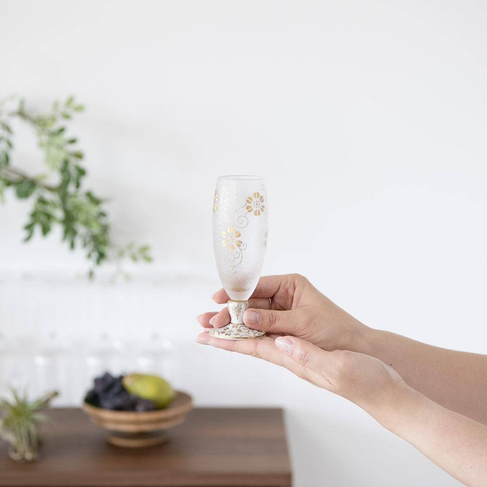 Mizore Kutani Craft Guinomi Sake Glass - MUSUBI KILN - Quality Japanese Tableware and Gift