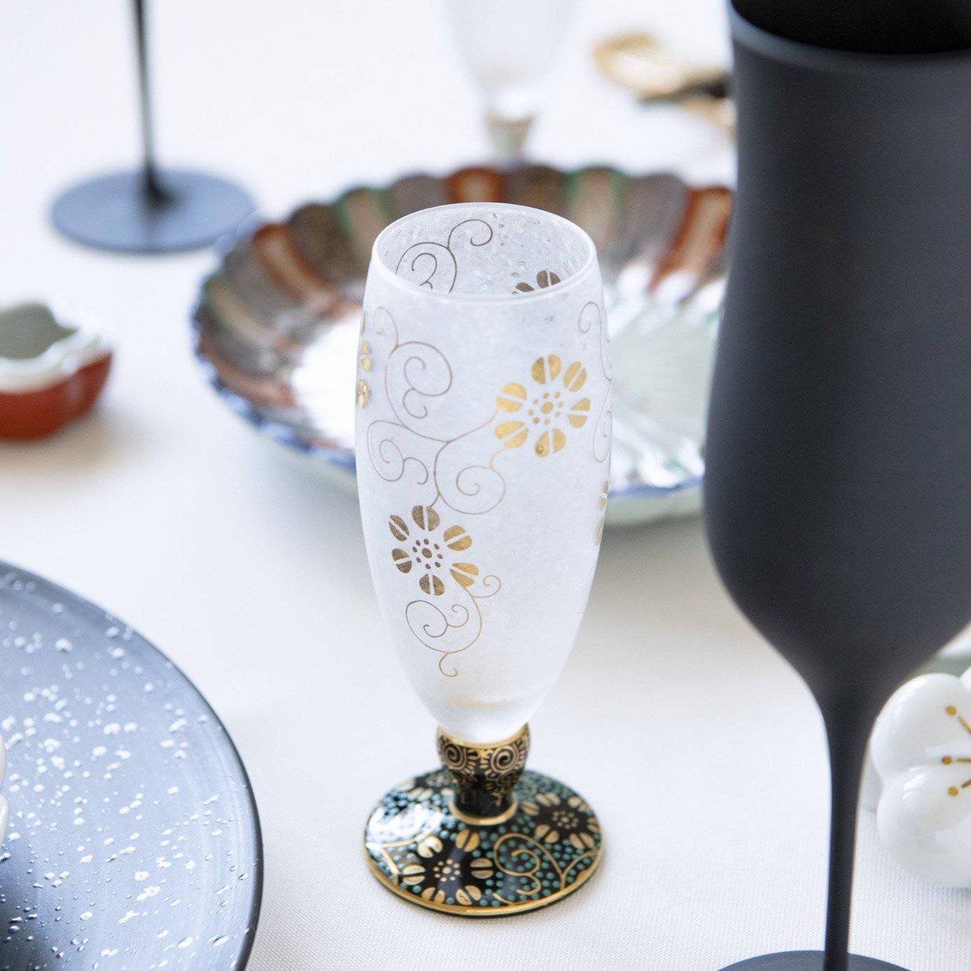 Mizore Kutani Craft Guinomi Sake Glass - MUSUBI KILN - Quality Japanese Tableware and Gift