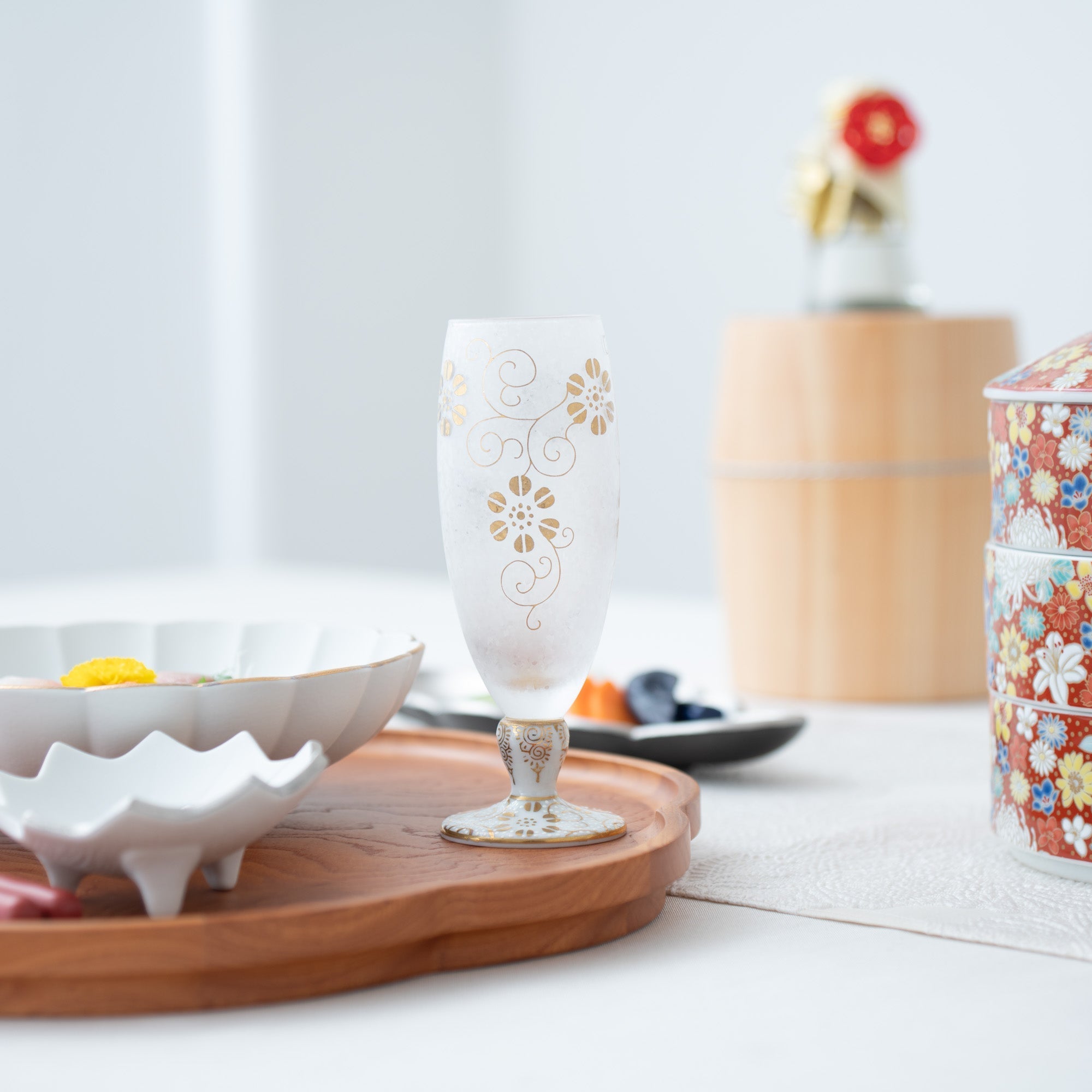 Mizore Kutani Craft Guinomi Sake Glass - MUSUBI KILN - Quality Japanese Tableware and Gift