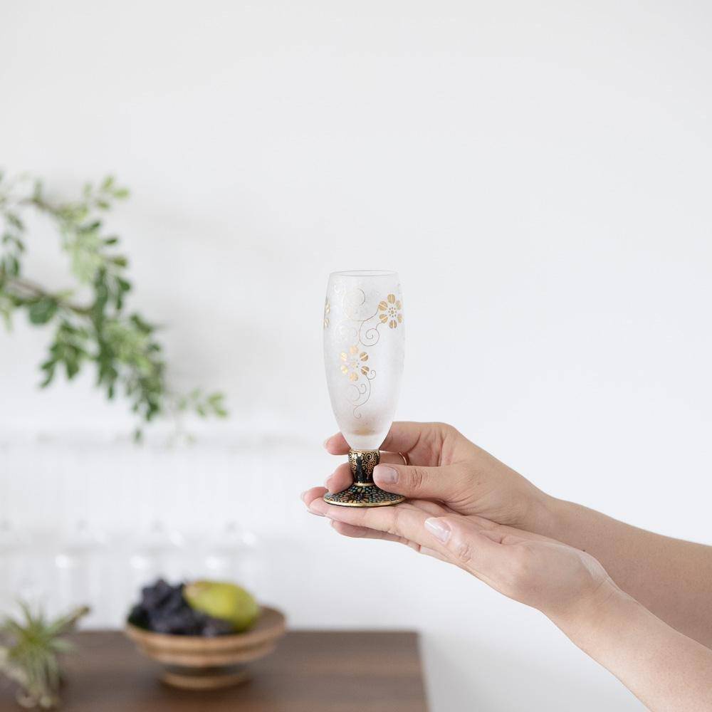 Mizore Kutani Craft Guinomi Sake Glass - MUSUBI KILN - Quality Japanese Tableware and Gift