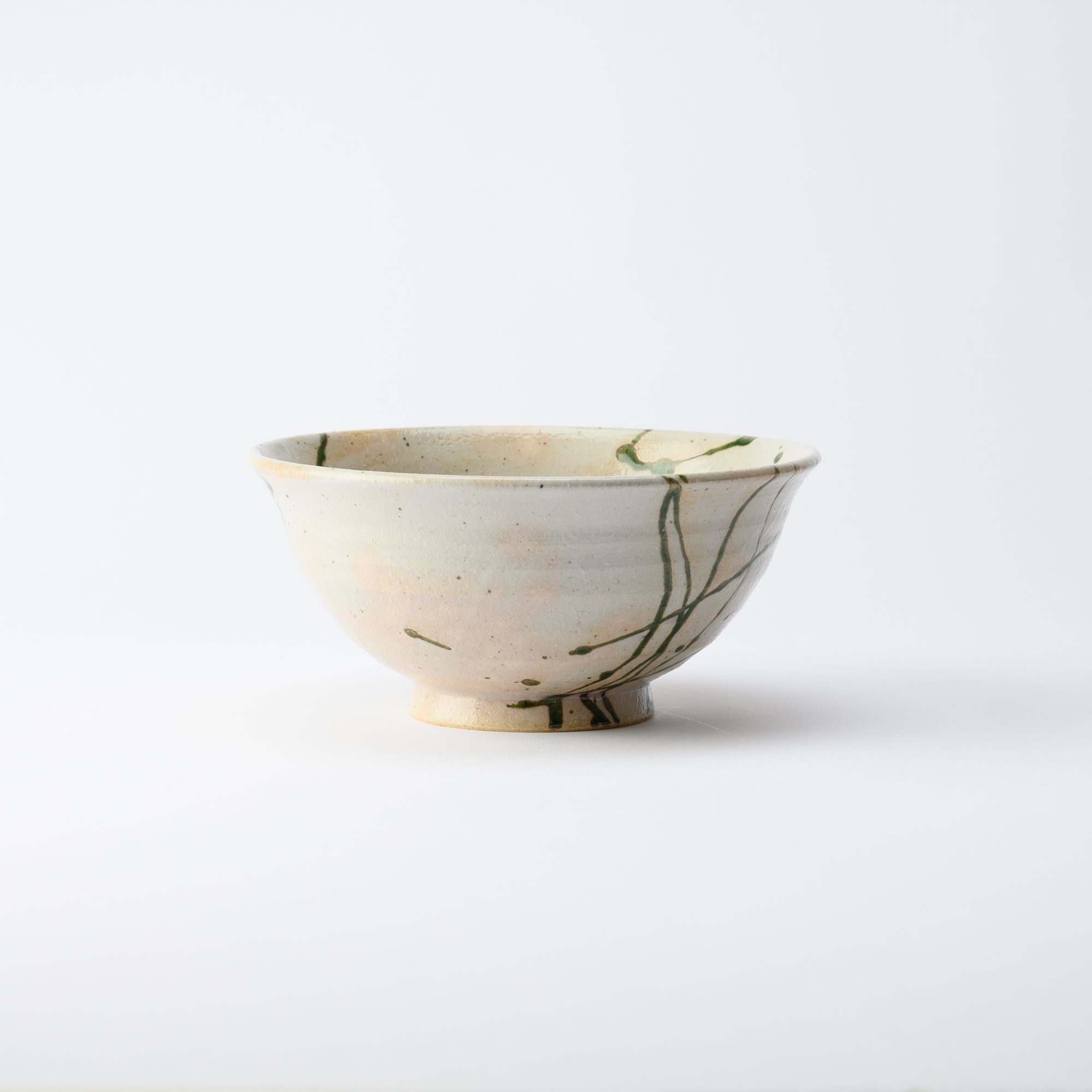 Musashi Kiln Water Plant Mino Ware Ramen Bowl M - MUSUBI KILN - Quality Japanese Tableware and Gift