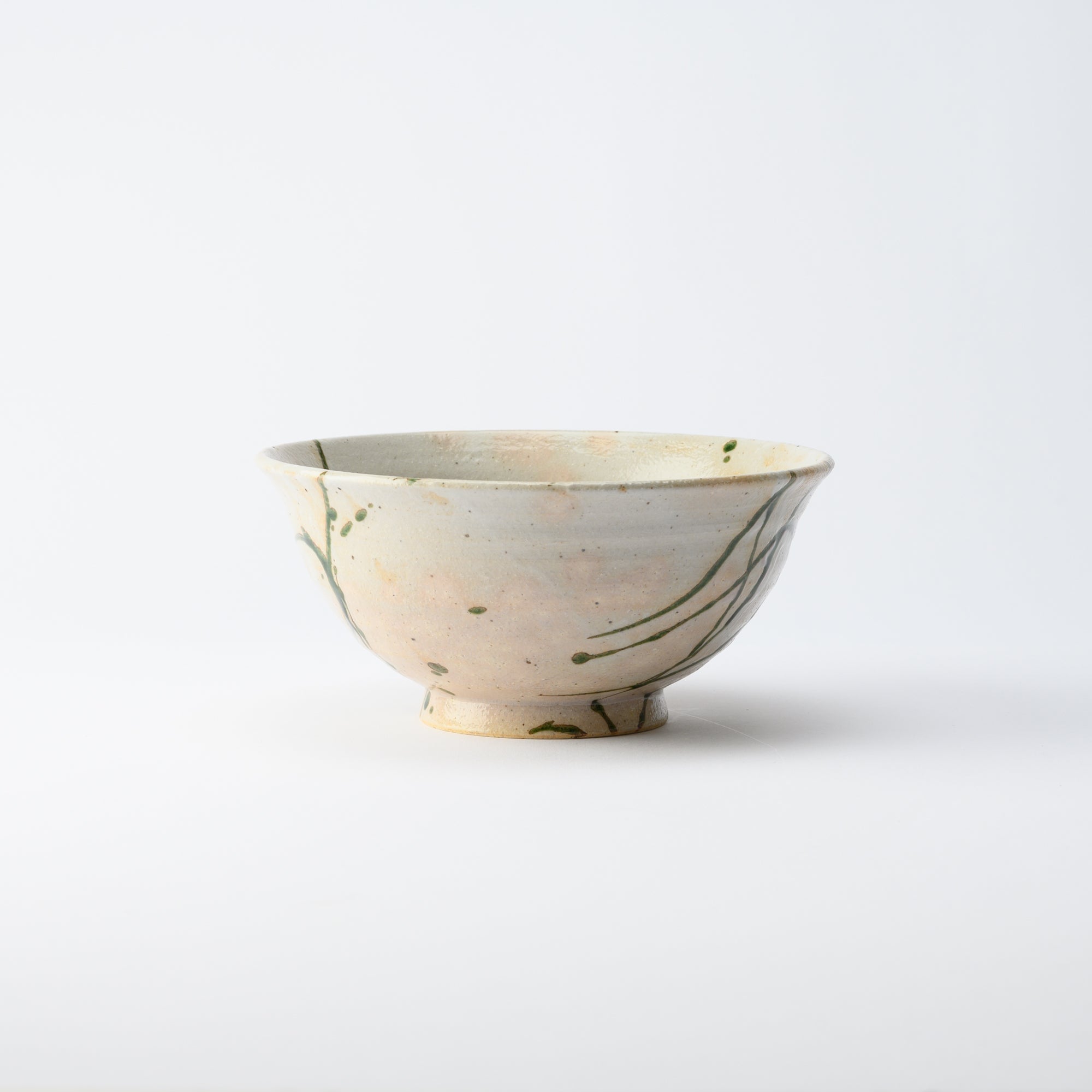 Musashi Kiln Water Plant Mino Ware Ramen Bowl M - MUSUBI KILN - Quality Japanese Tableware and Gift