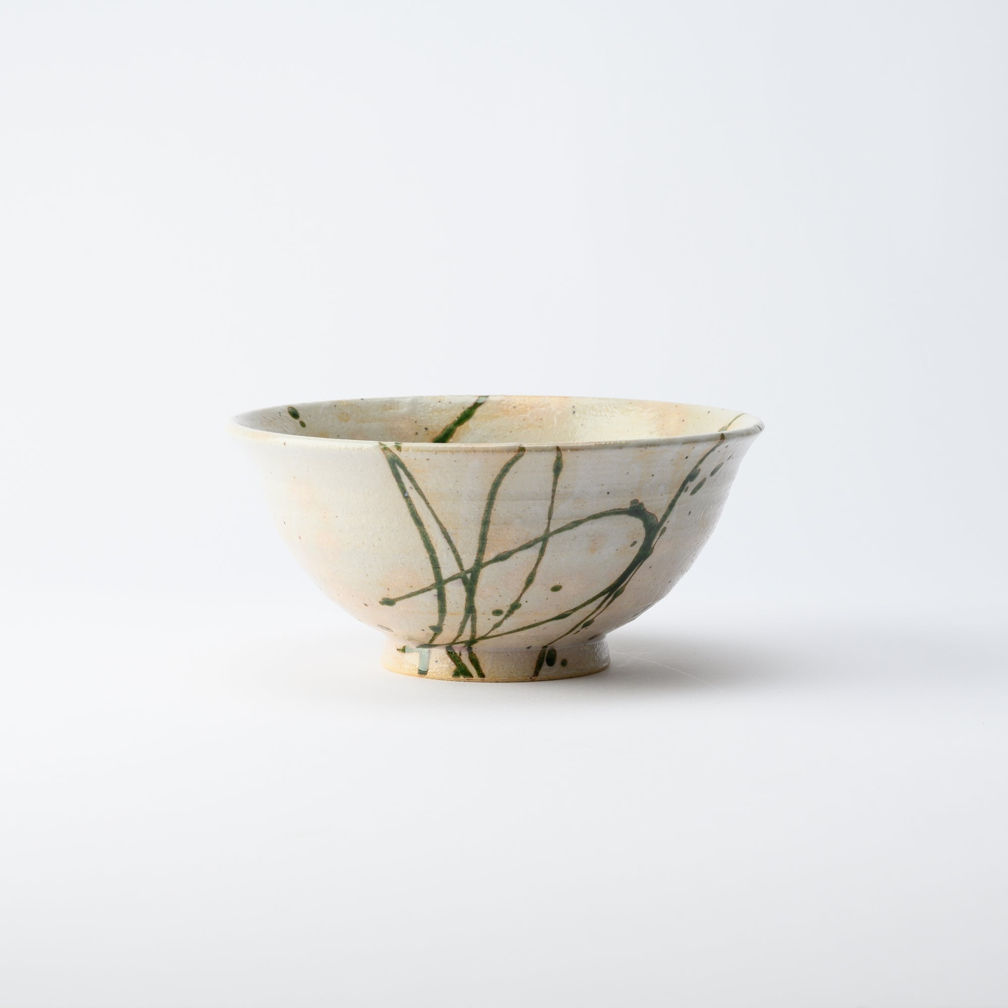 Musashi Kiln Water Plant Mino Ware Ramen Bowl M - MUSUBI KILN - Quality Japanese Tableware and Gift