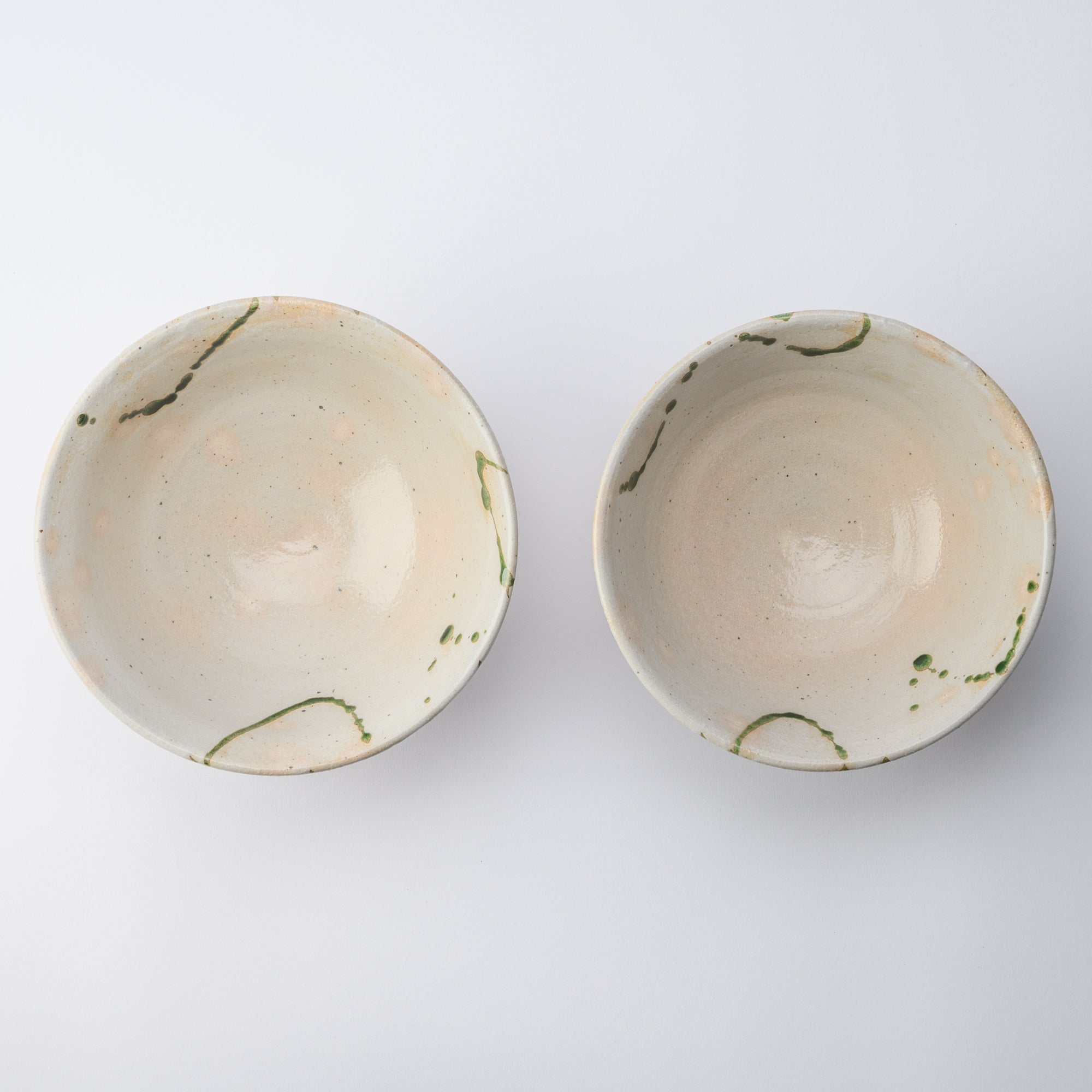 Musashi Kiln Water Plant Mino Ware Ramen Bowl M - MUSUBI KILN - Quality Japanese Tableware and Gift