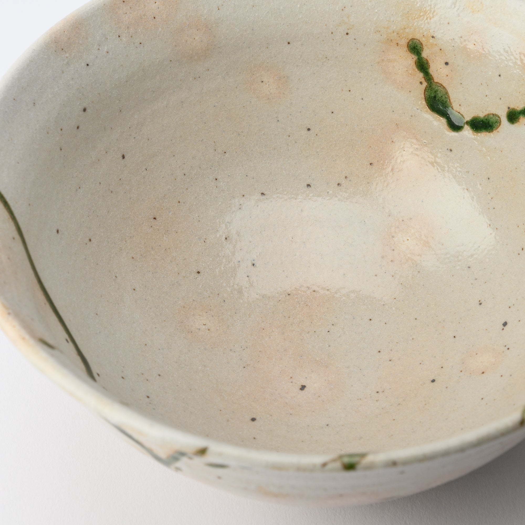 Musashi Kiln Water Plant Mino Ware Ramen Bowl M - MUSUBI KILN - Quality Japanese Tableware and Gift